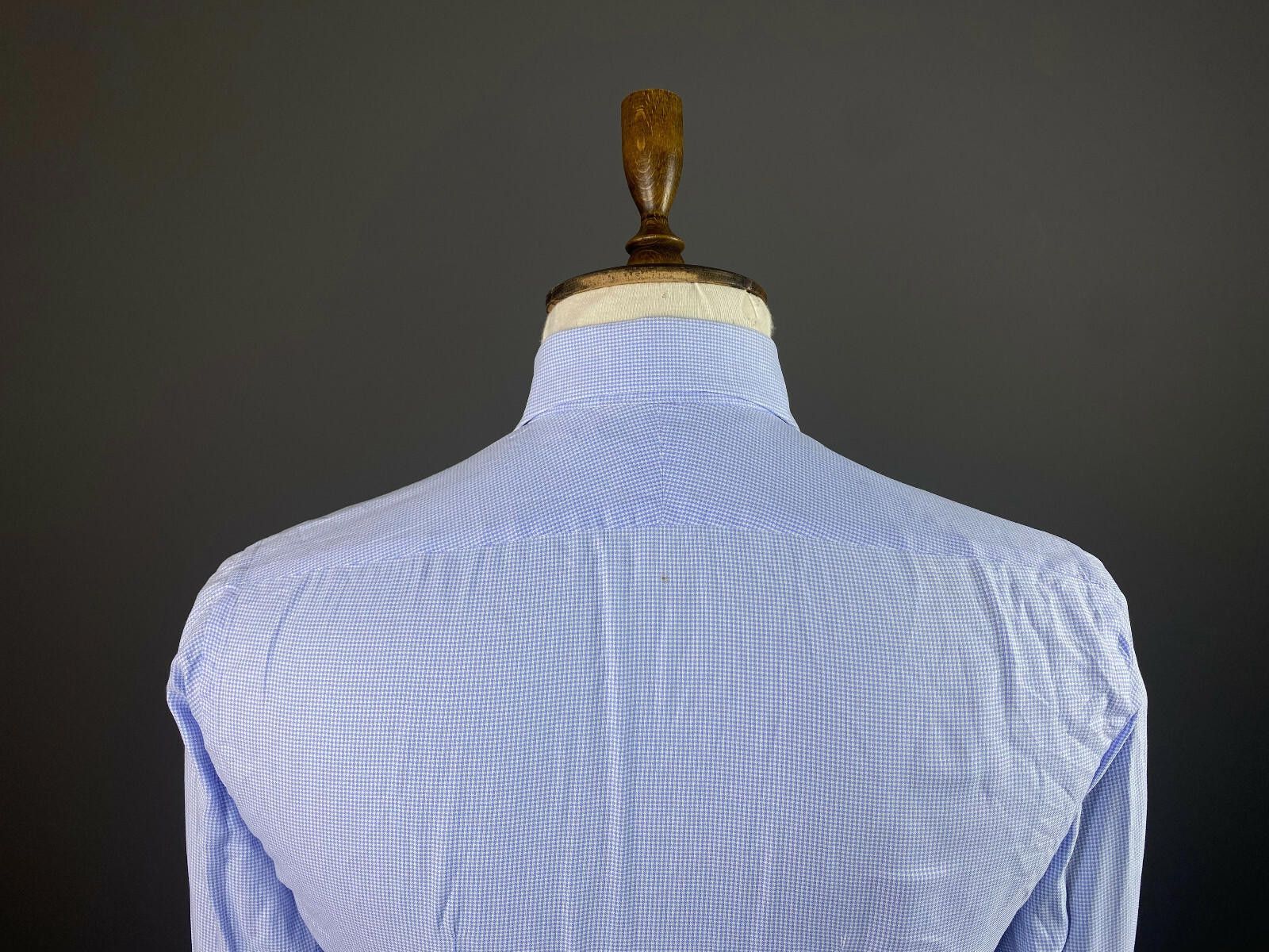 Suitsupply Men Suit Supply Cotton Two Ply Blue Dress Shirt Size 39 Size US M / EU 48-50 / 2 - 7 Thumbnail