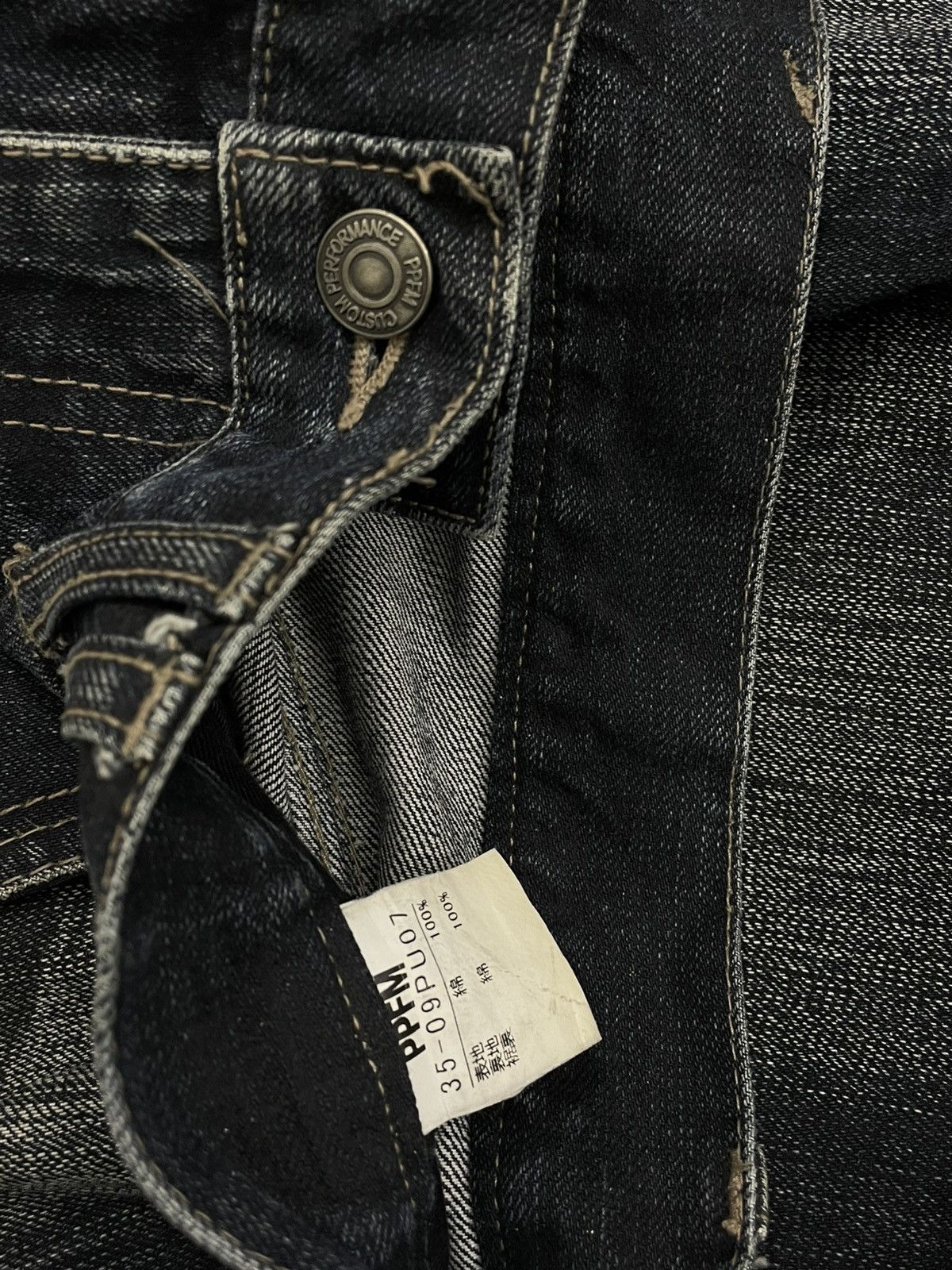 PPFM Vintage 1990s Og Designer PPFM Iconic Distressed Denim Size US 30 / EU 46 - 16 Thumbnail