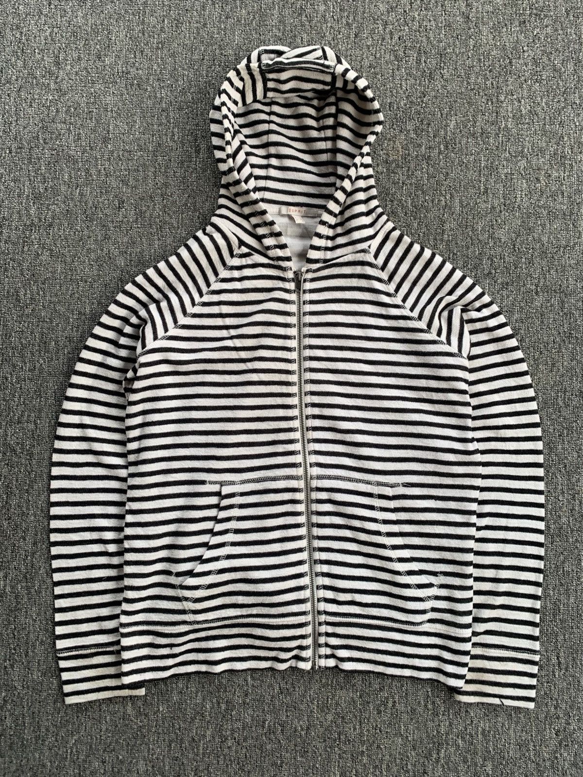 Esprit Esprit Stripe Black White Zip Hoodie Size US L / EU 52-54 / 3 - 6 Thumbnail