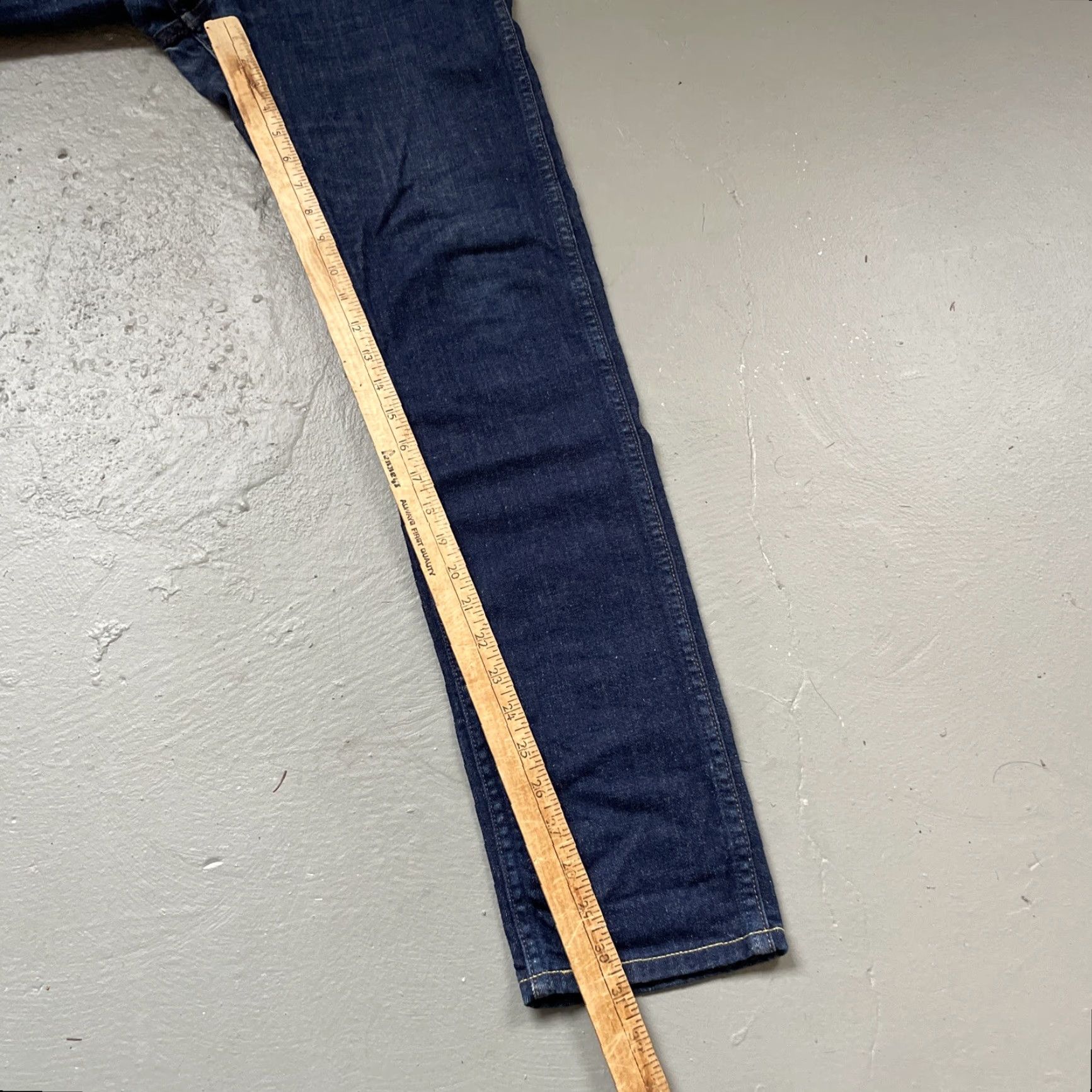 Levi's Levis 506 LVC Vintage Denim Dark Blue Jeans Big E Orange Tab 31x32 Jeans Mens Clothing Straight 31 Blue LVC 80s 90s Size US 31 - 3 Thumbnail
