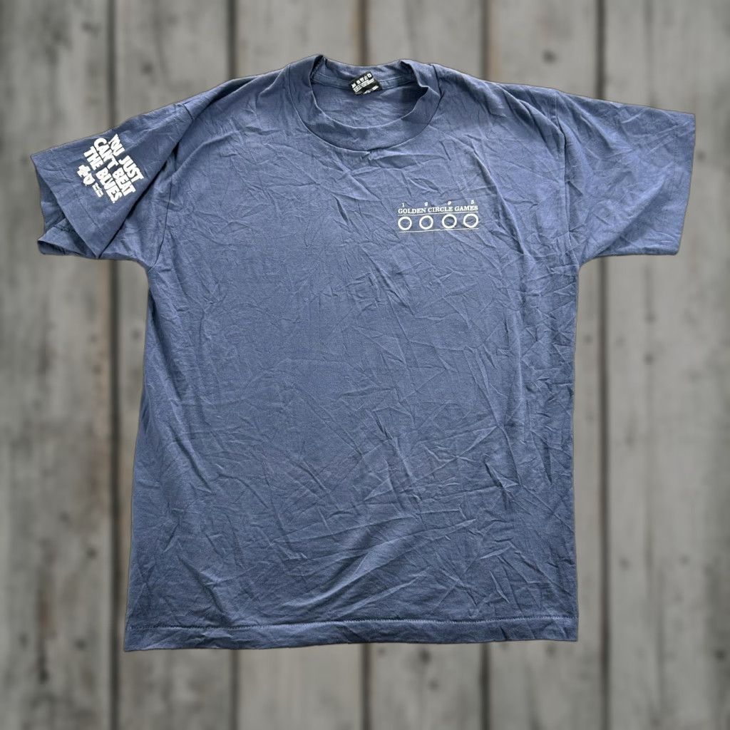 Fruit Of The Loom VINTAGE Blue Cross Blue Shield Shirt Mens Large Blue Golden Circle Games Tee 90s Size US L / EU 52-54 / 3 - 1 Thumbnail