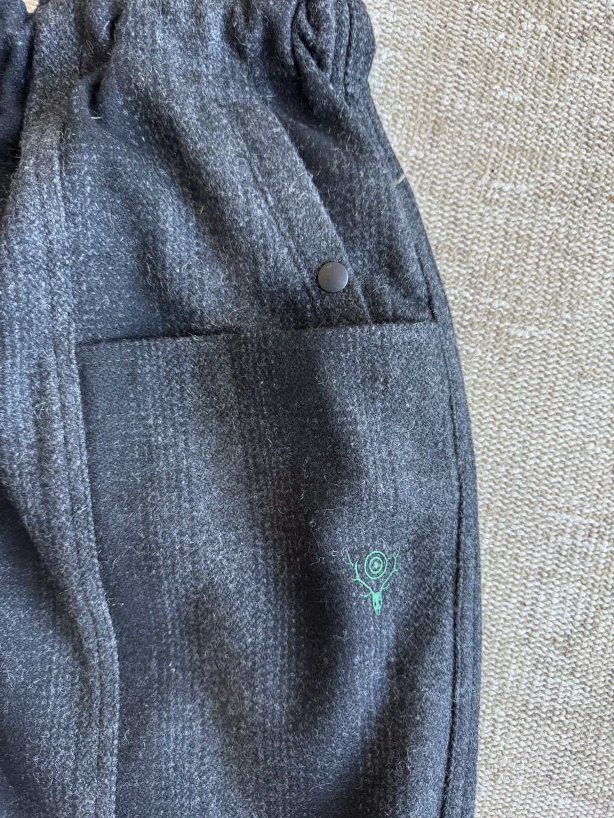 South2 West8 South2 West8 c.s. wool belted trousers pants sz L Size US 34 / EU 50 - 4 Thumbnail