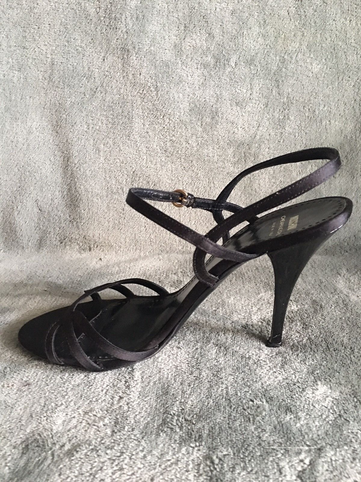 Moschino Moschino Cheap and Chic Black Leather Strappy Heels EU 39 Size US 9 / IT 39 - 6 Thumbnail
