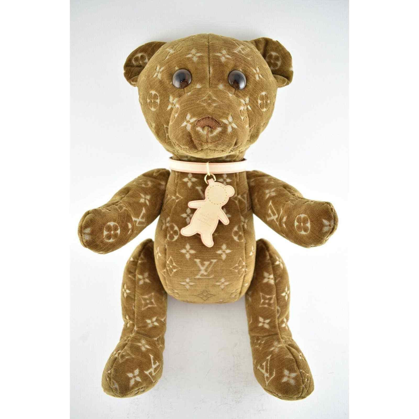 Louis Vuitton Louis Vuitton Doudou Teddy Velour Logo Rare 2005 2020 GI0627 Size ONE SIZE - 4 Thumbnail