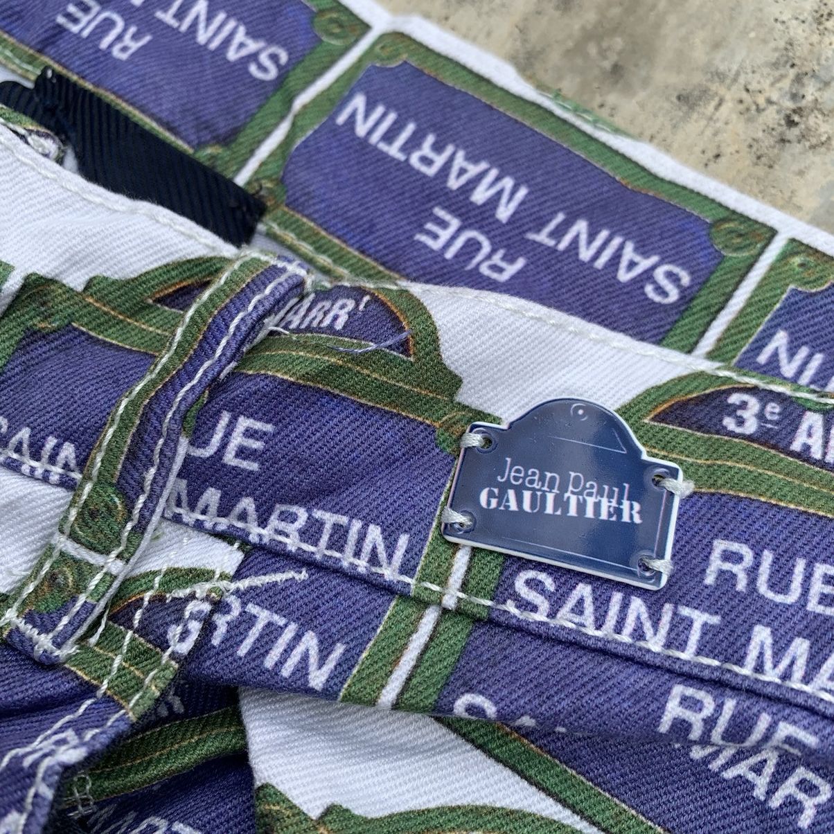 Designer × Jean Paul Gaultier JEAN PAUL GAULTIER Rue Saint Martin Print Size US 31 - 3 Thumbnail