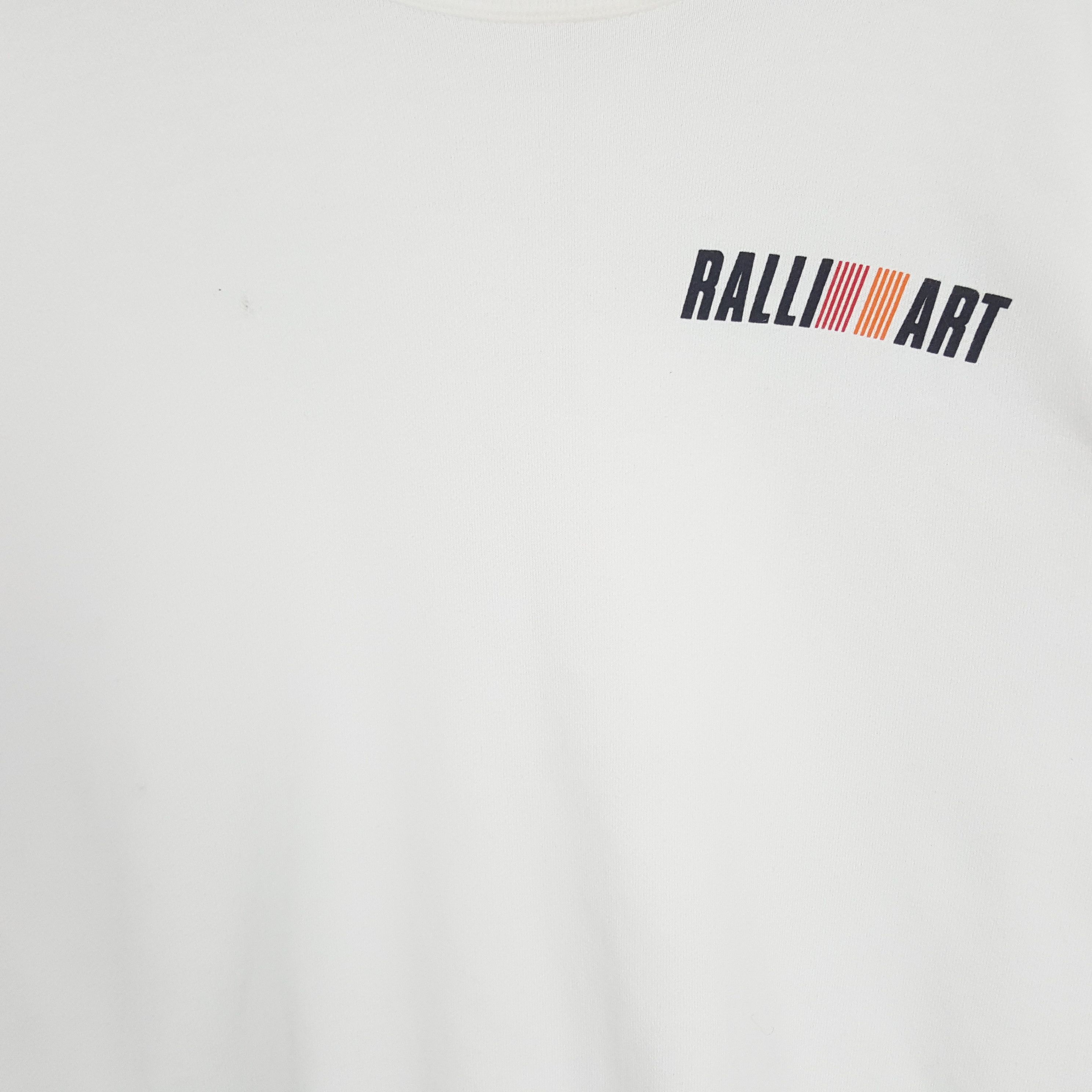 Japanese Brand × Vintage Vintage Ralli Art Mitsubishi Motorsports Racing Sweatshirt Size US L / EU 52-54 / 3 - 4 Thumbnail