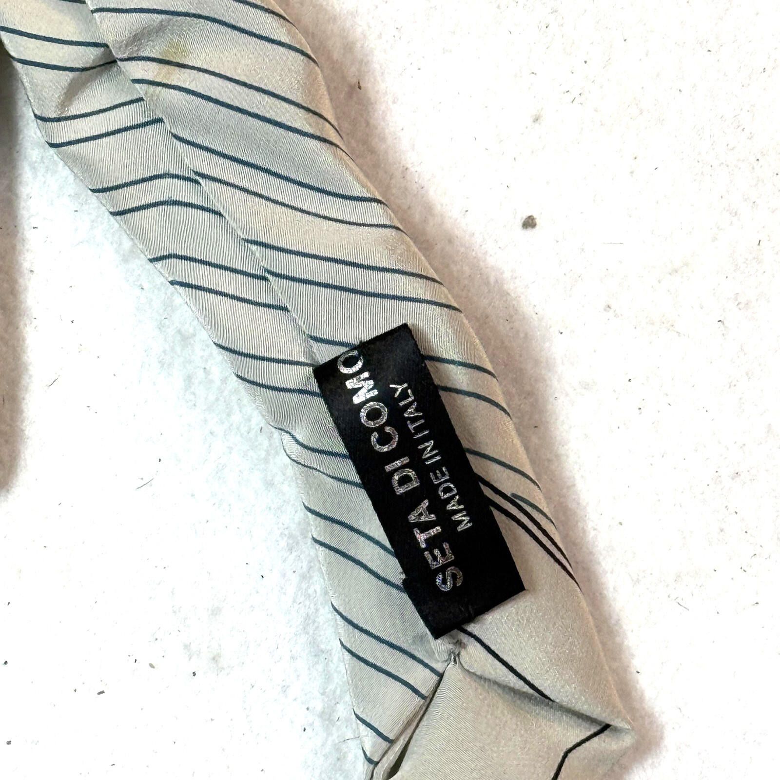 Other Vintage A. Pucci 100% Silk Tie Mens Striped Necktie Italy Size ONE SIZE - 4 Thumbnail