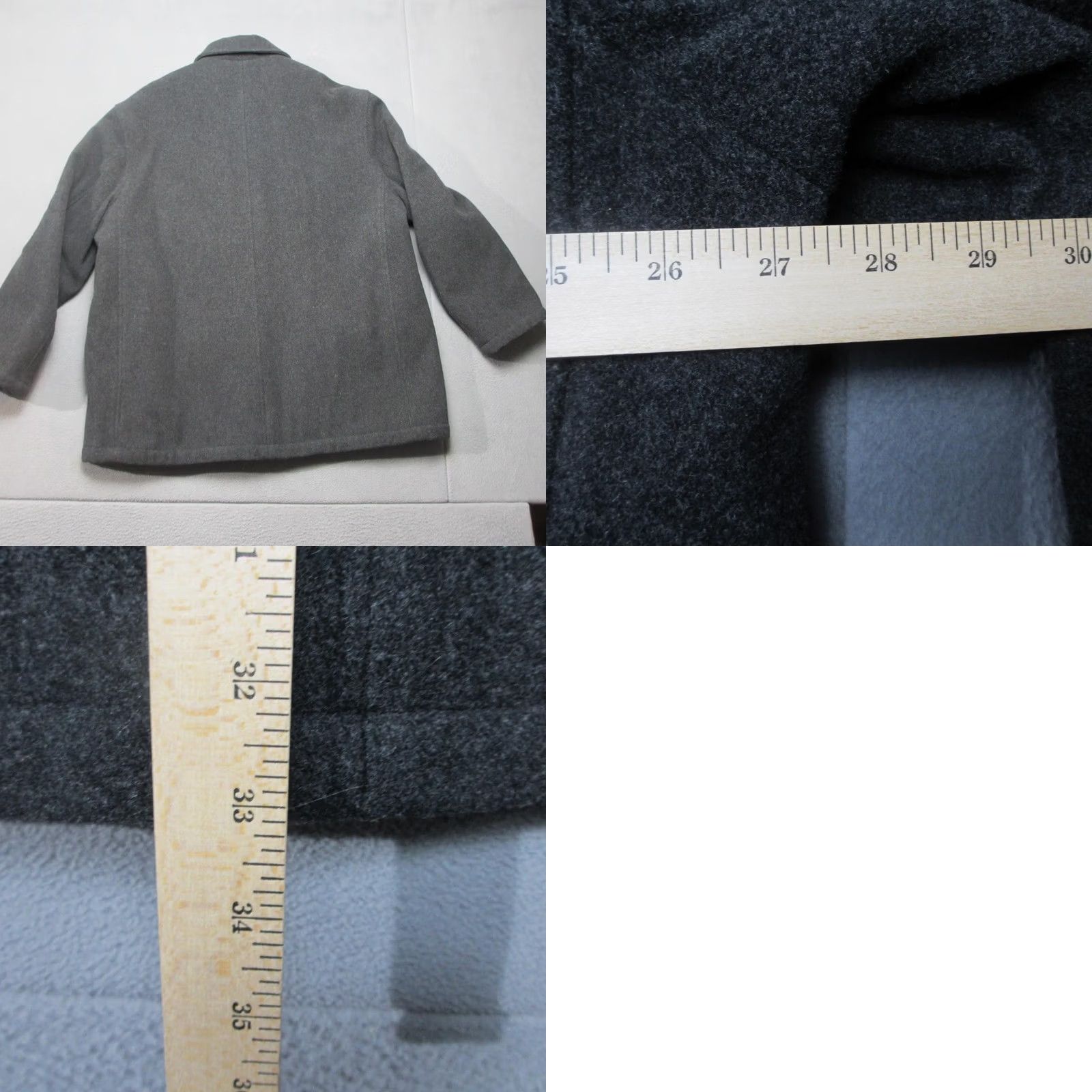 Polo Ralph Lauren Polo Ralph Lauren Car Coat Mens XL Gray Wool Blend Quilted Lined Button Front Size US XL / EU 56 / 4 - 9 Thumbnail