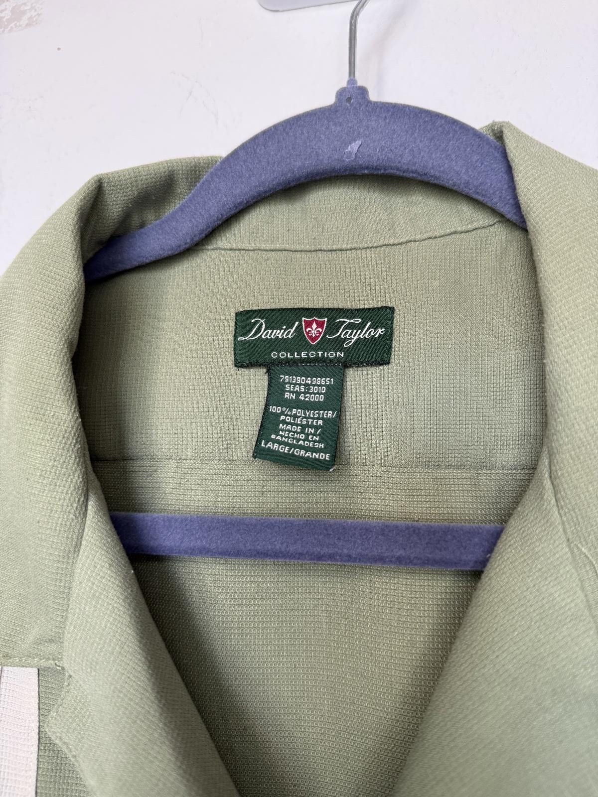 David Taylor David Taylor Mens Reto Camp Collar Button Up Shirt Size US L / EU 52-54 / 3 - 3 Thumbnail