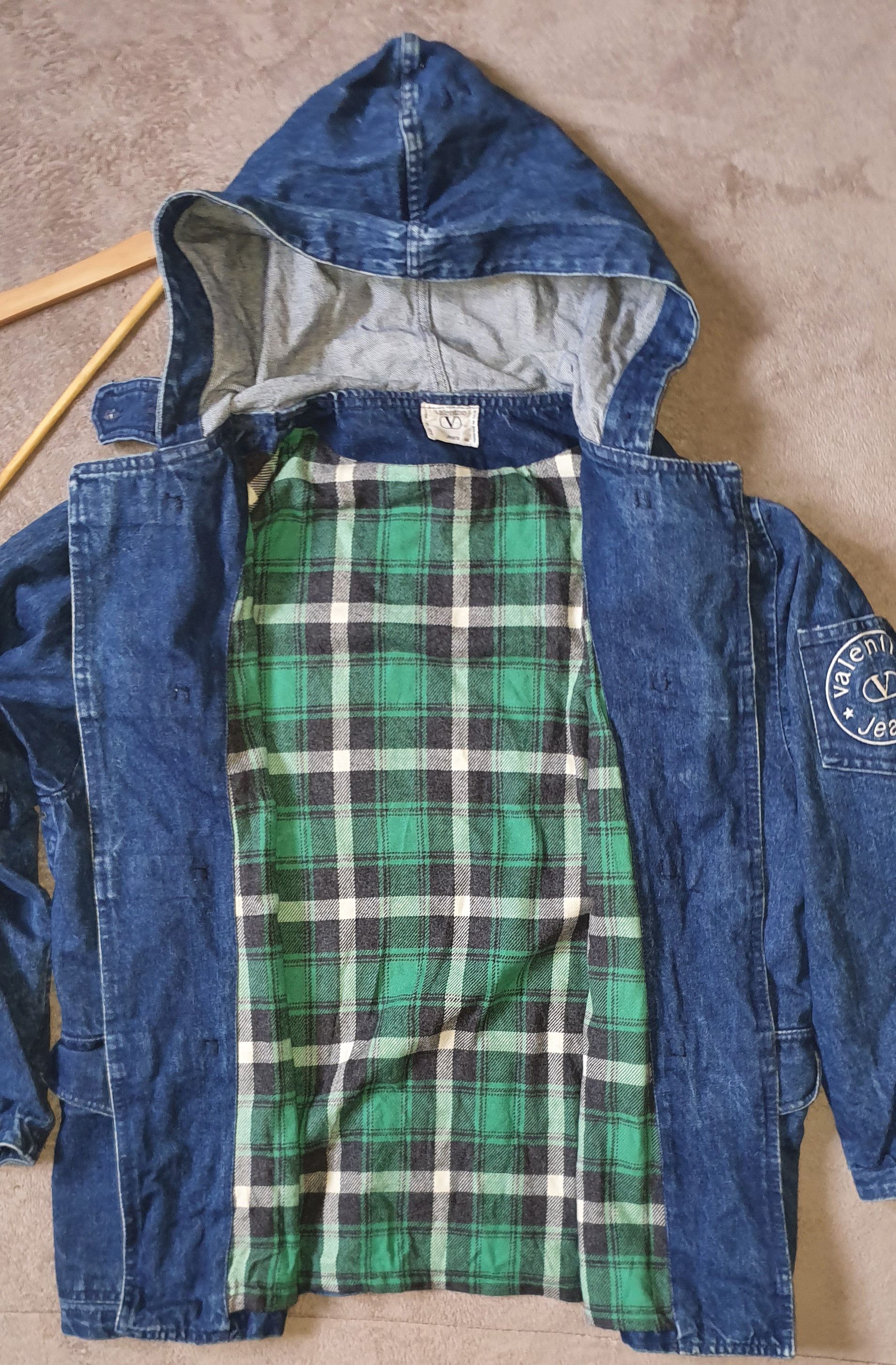 Other Valentino Blue Denim Cotton Vintage 1980s Coat Size US S / EU 44-46 / 1 - 4 Thumbnail