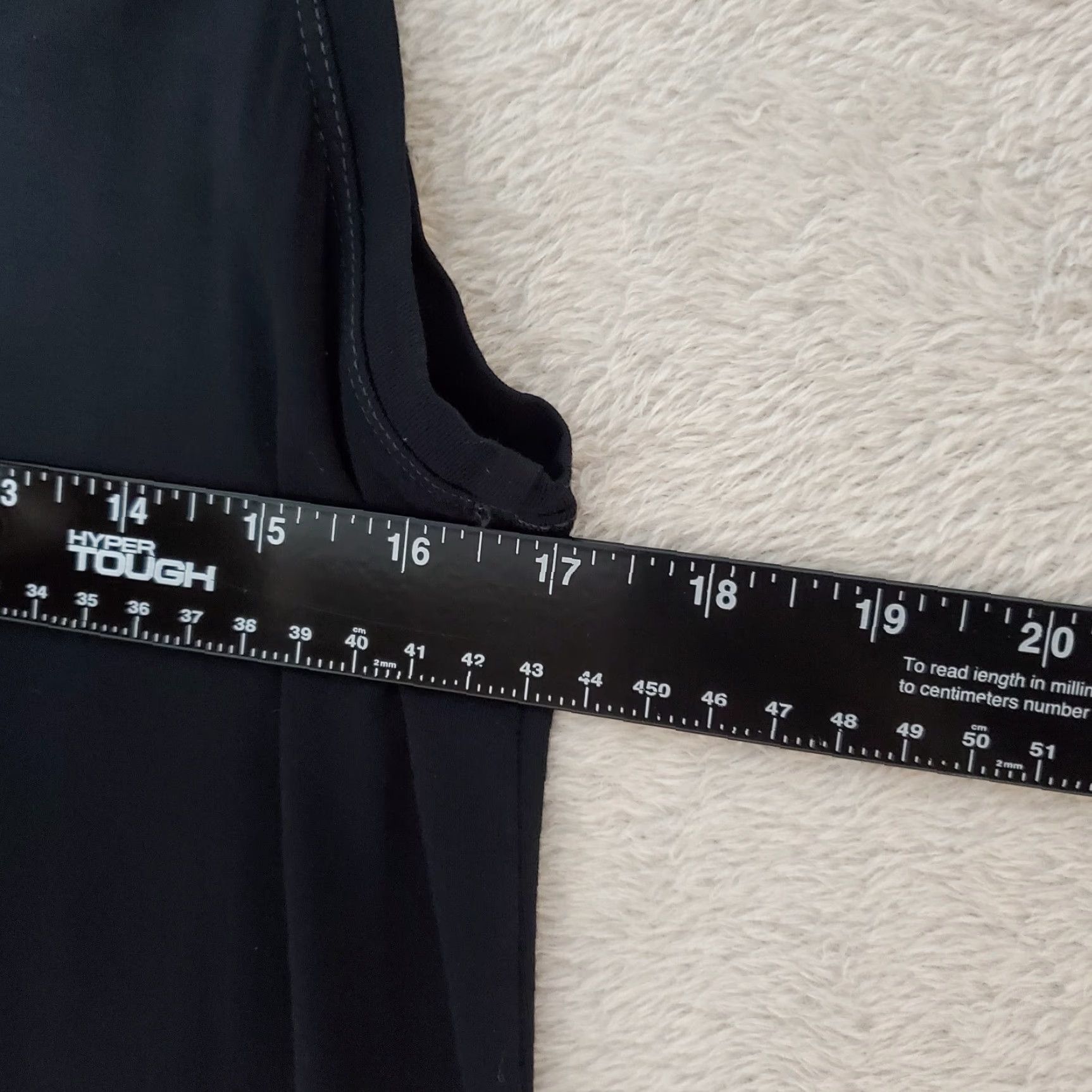 Vintage Fresh Produce Dress Women L Black Sleeveless Maxi Neck Rayon Blend Stretch USA Size L / US 10 / IT 46 - 7 Thumbnail