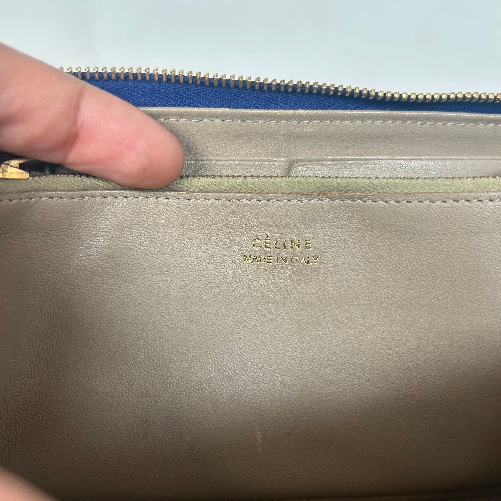 Celine Celine Blue Leather Continental Wallet Size ONE SIZE - 5 Thumbnail