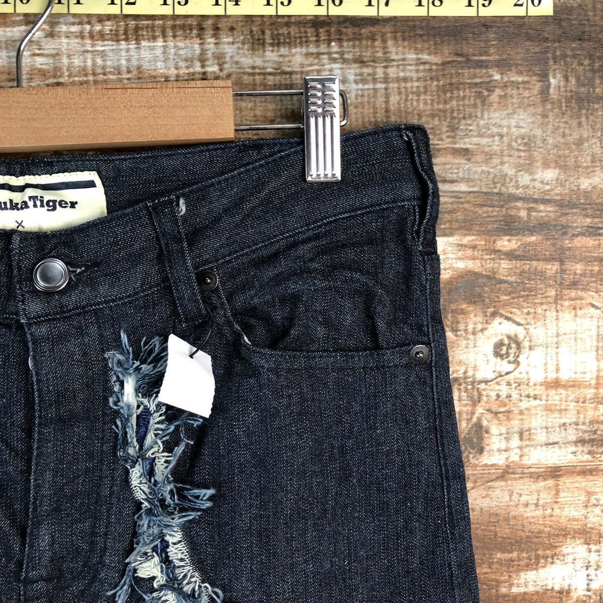 Andrea Pompilio Onitsuka Tiger x Andrea Pompilio Distressed Denim Pant #2446 Size US 29 - 14 Thumbnail