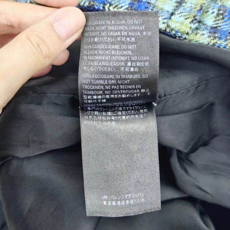 Balenciaga Balenciaga Blue and green plaid overskirt Size 24" / US 00 / IT 34 - 7 Thumbnail