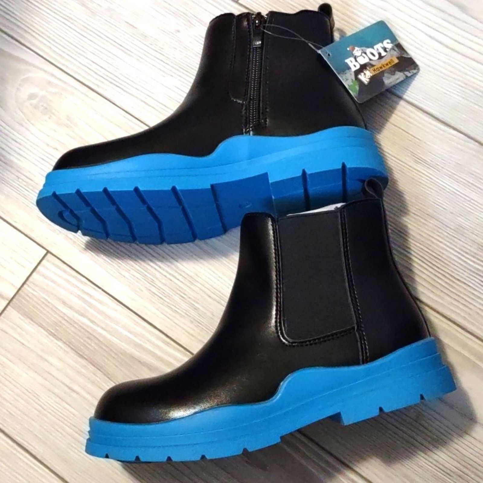 Other (28-3241) Hawkwell Girls Boys Patent Waterproof Boots Sz 4 Size US 4 / IT 34 - 6 Thumbnail