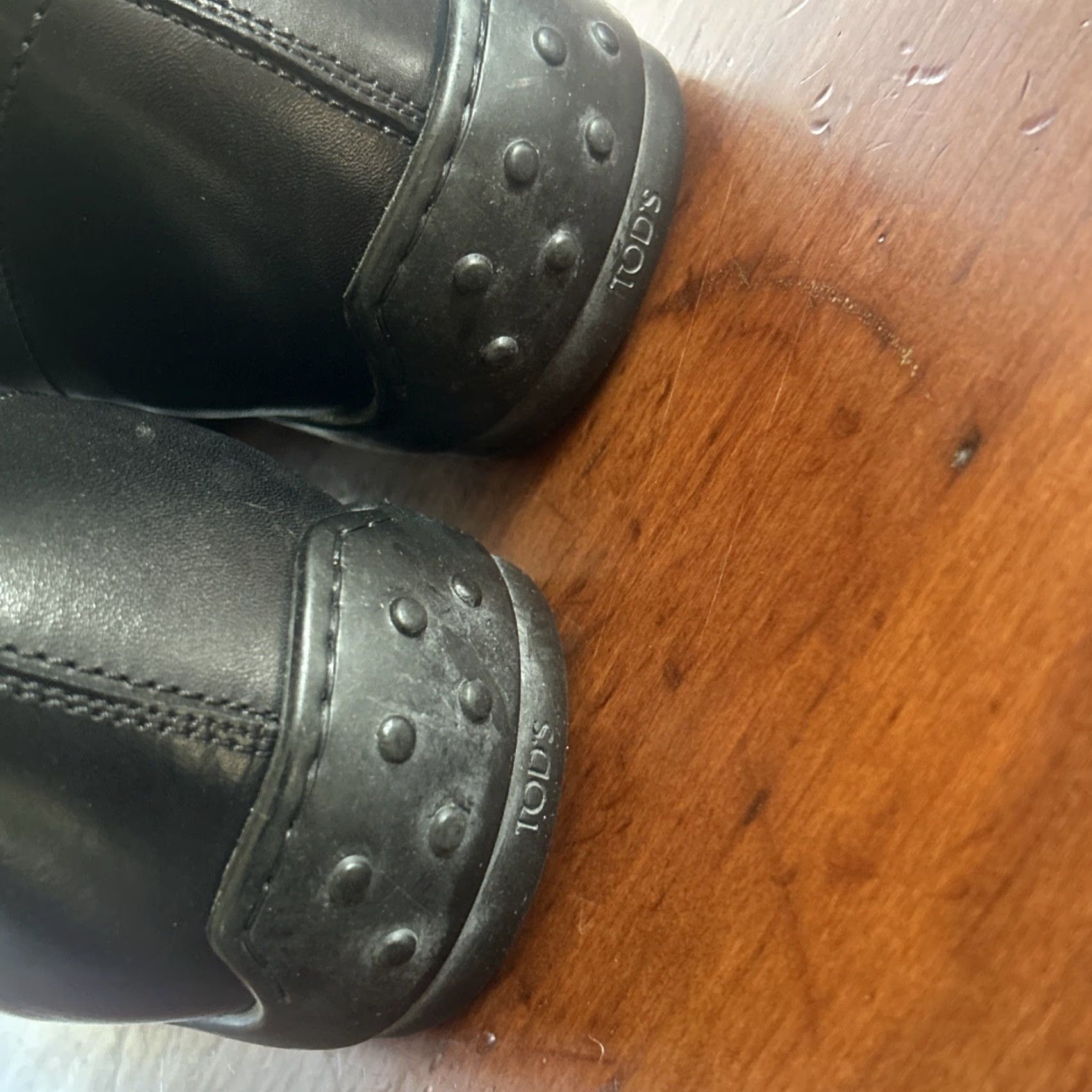 Vintage TOD’S Chukka Boot Men Boots 7.5 Black Leather Italy Leather Medium TOD’s Men SZ. 7.5 Size US 7.5 / EU 40-41 - 5 Thumbnail
