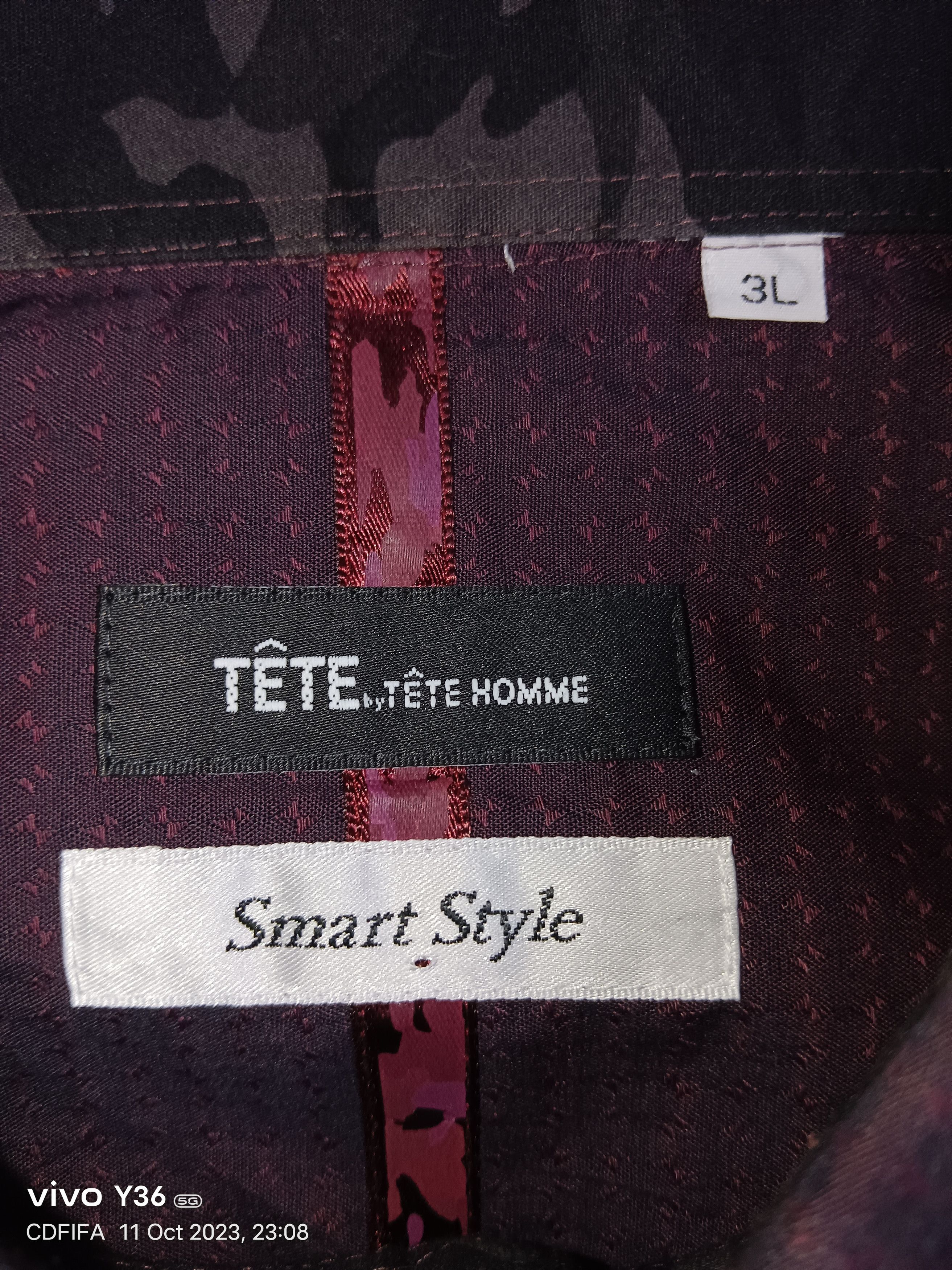Tete Homme Tete Homme Button Down Long Sleeve Shirt Size US XL / EU 56 / 4 - 4 Thumbnail