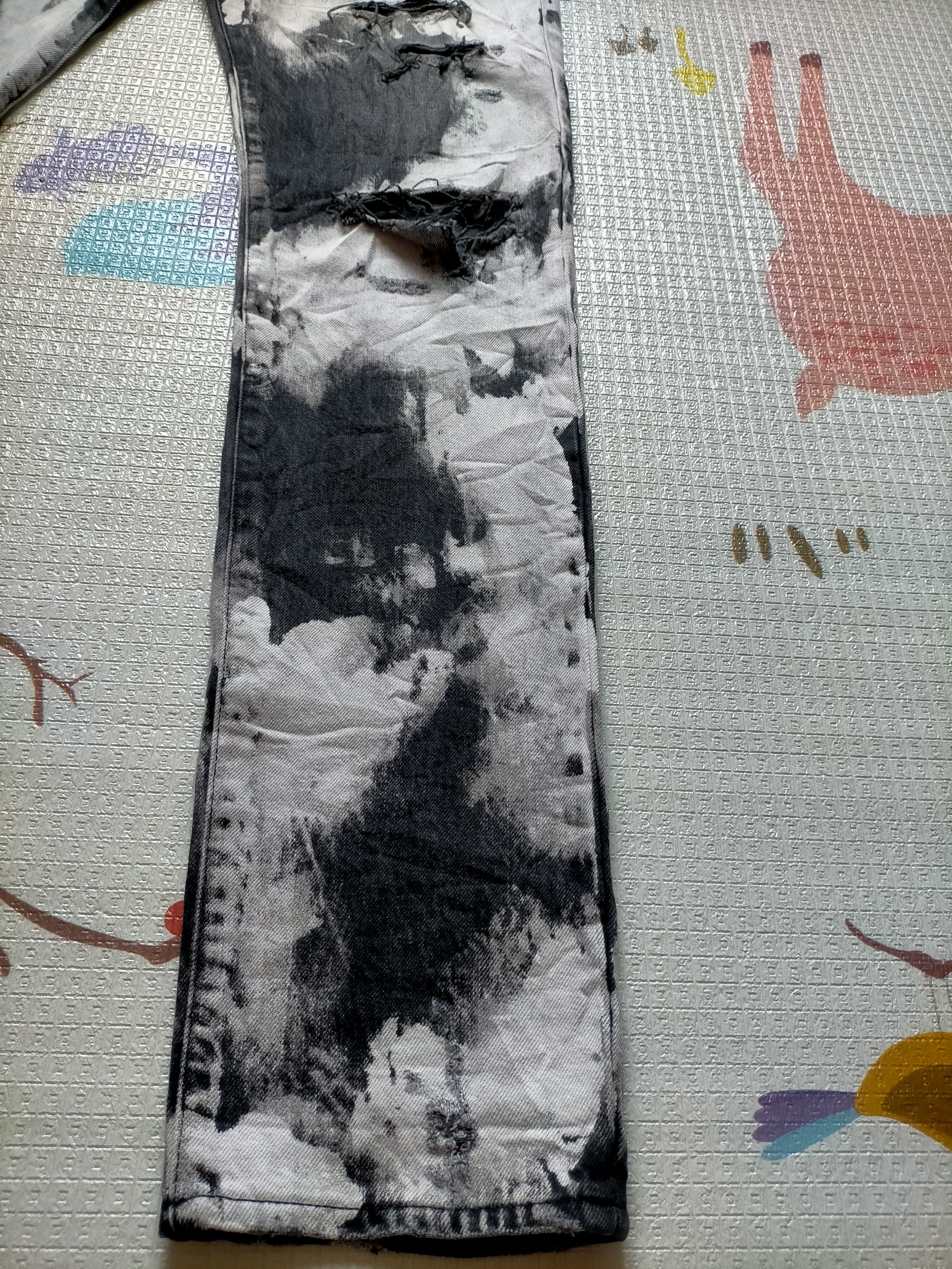 Saint Laurent Paris Saint Laurent Paris D 02 M/SK - LW Destroyed Acid Wash Size US 34 / EU 50 - 10 Thumbnail