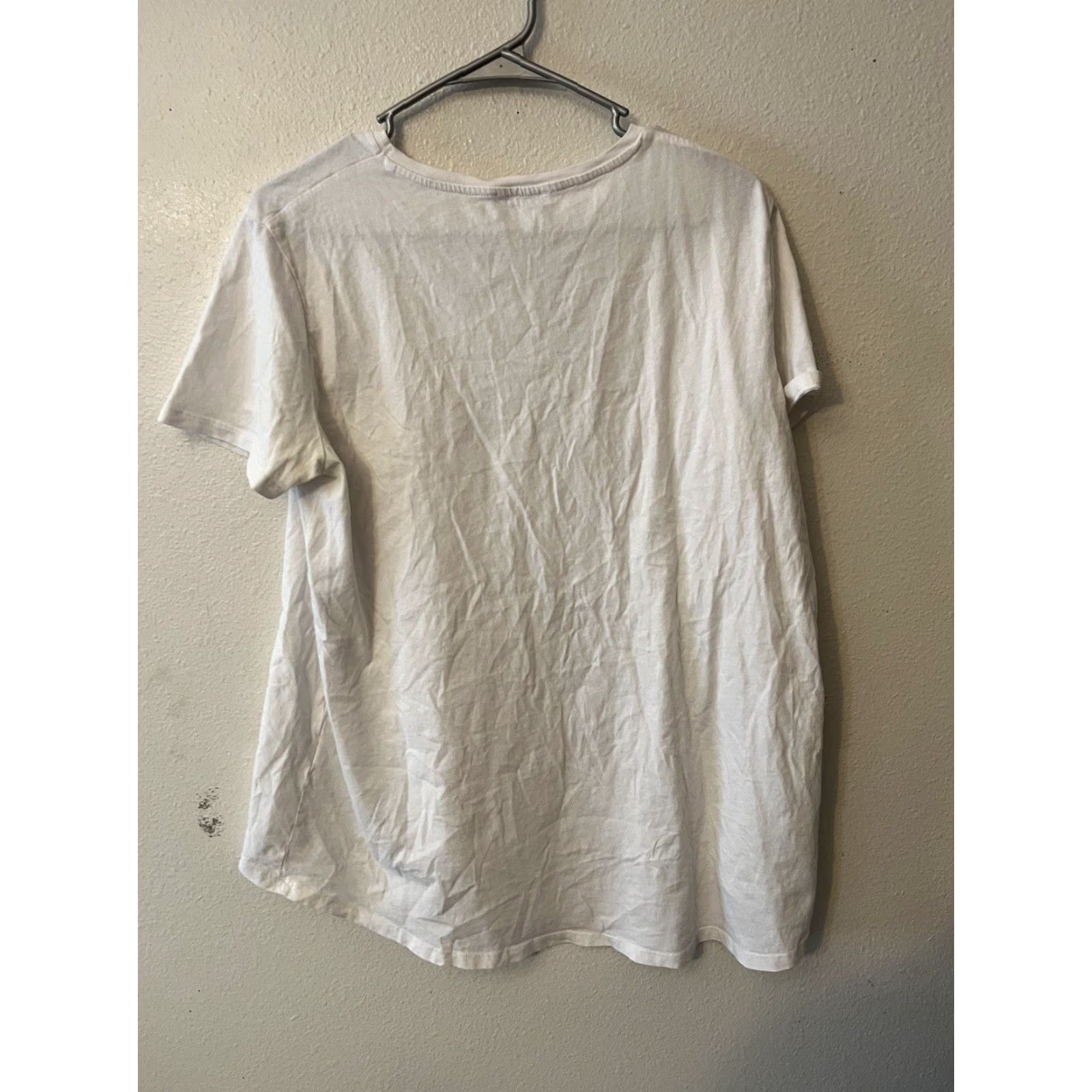 Zara Zara Knit Tee T-Shirt White Size L Short Sleeve Crew Neck Pullover Women Casual Knit Tee Shirt (L) Womens Size L / US 10 / IT 46 - 3 Thumbnail