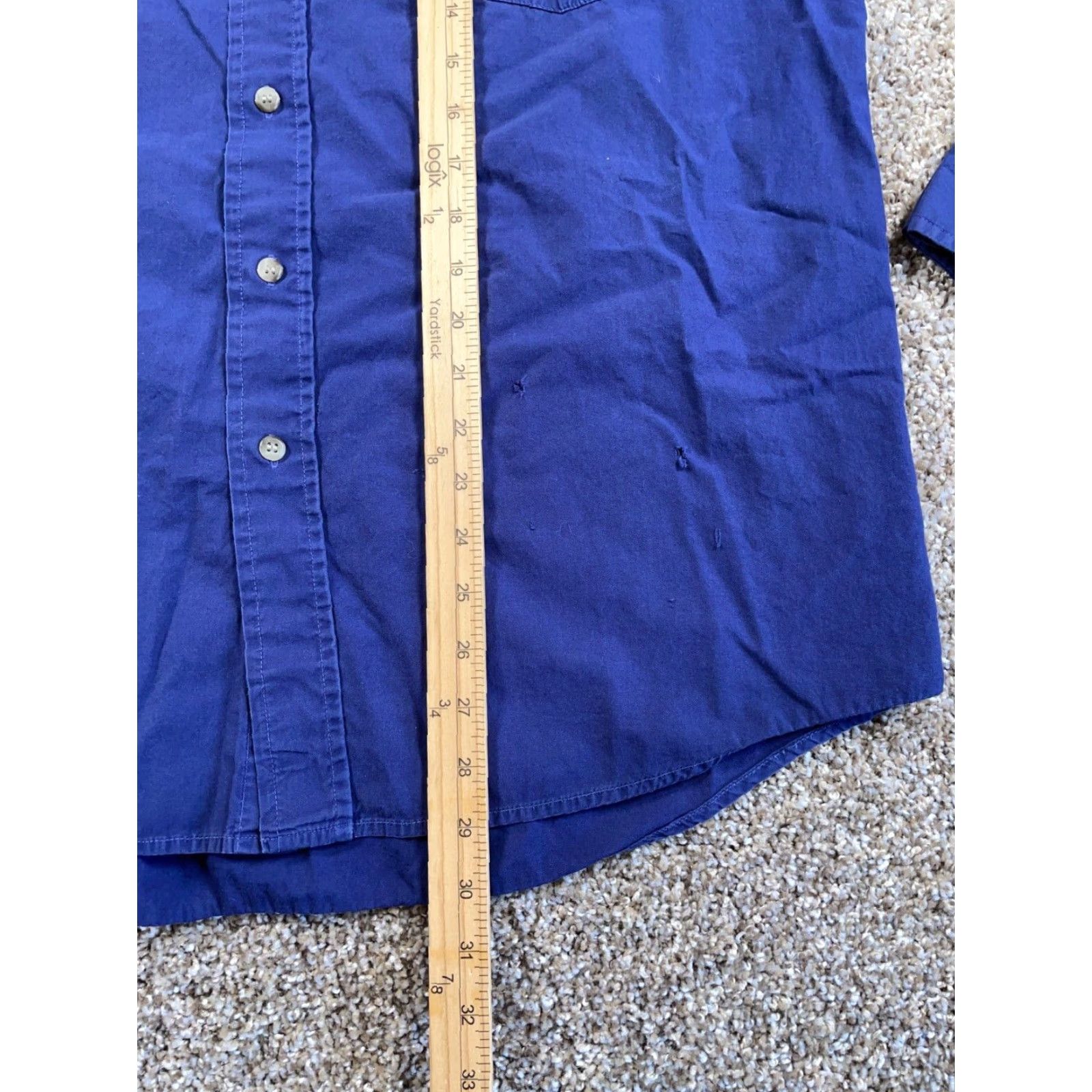 Wrangler VINTAGE Wrangler Western Shirt Adult XL Blue Yellow Striped Tie Dye Embroidered Mens Size US XL / EU 56 / 4 - 7 Thumbnail