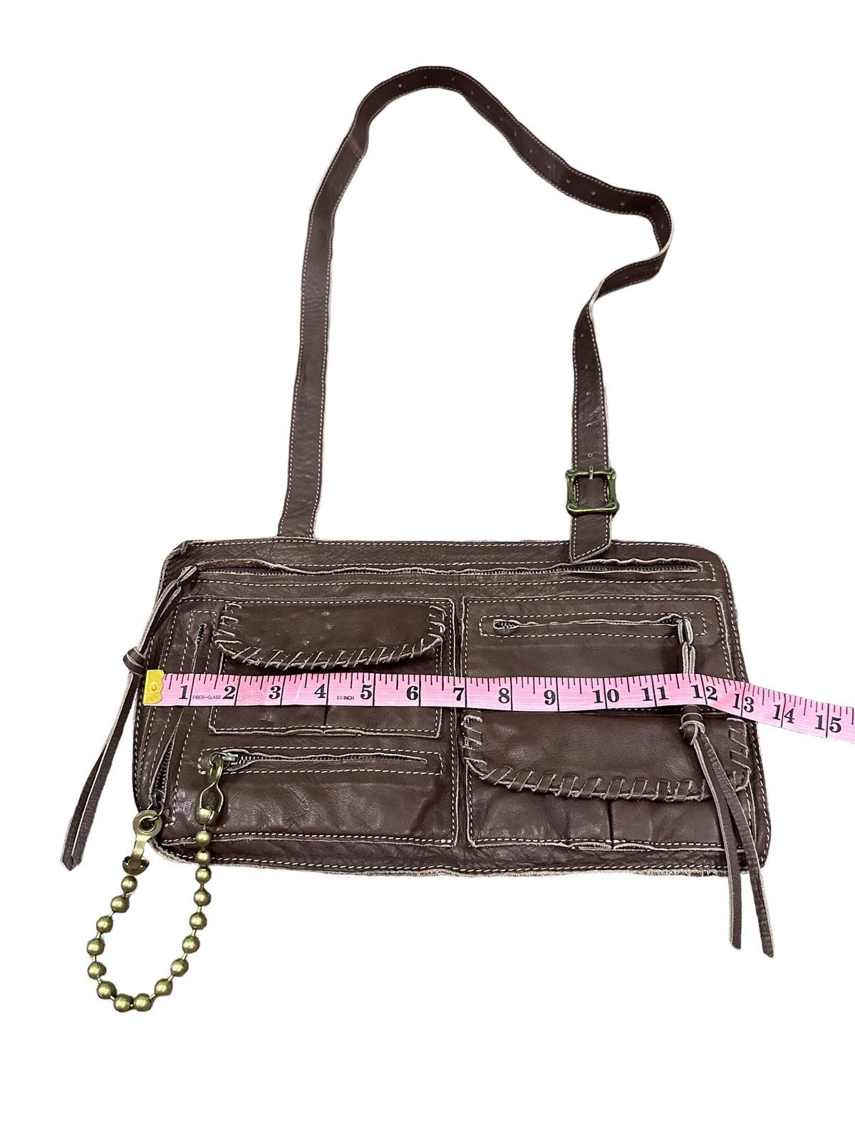 Japanese Brand A.I.P LEATHER CROSSBODY BAG Size ONE SIZE - 6 Thumbnail