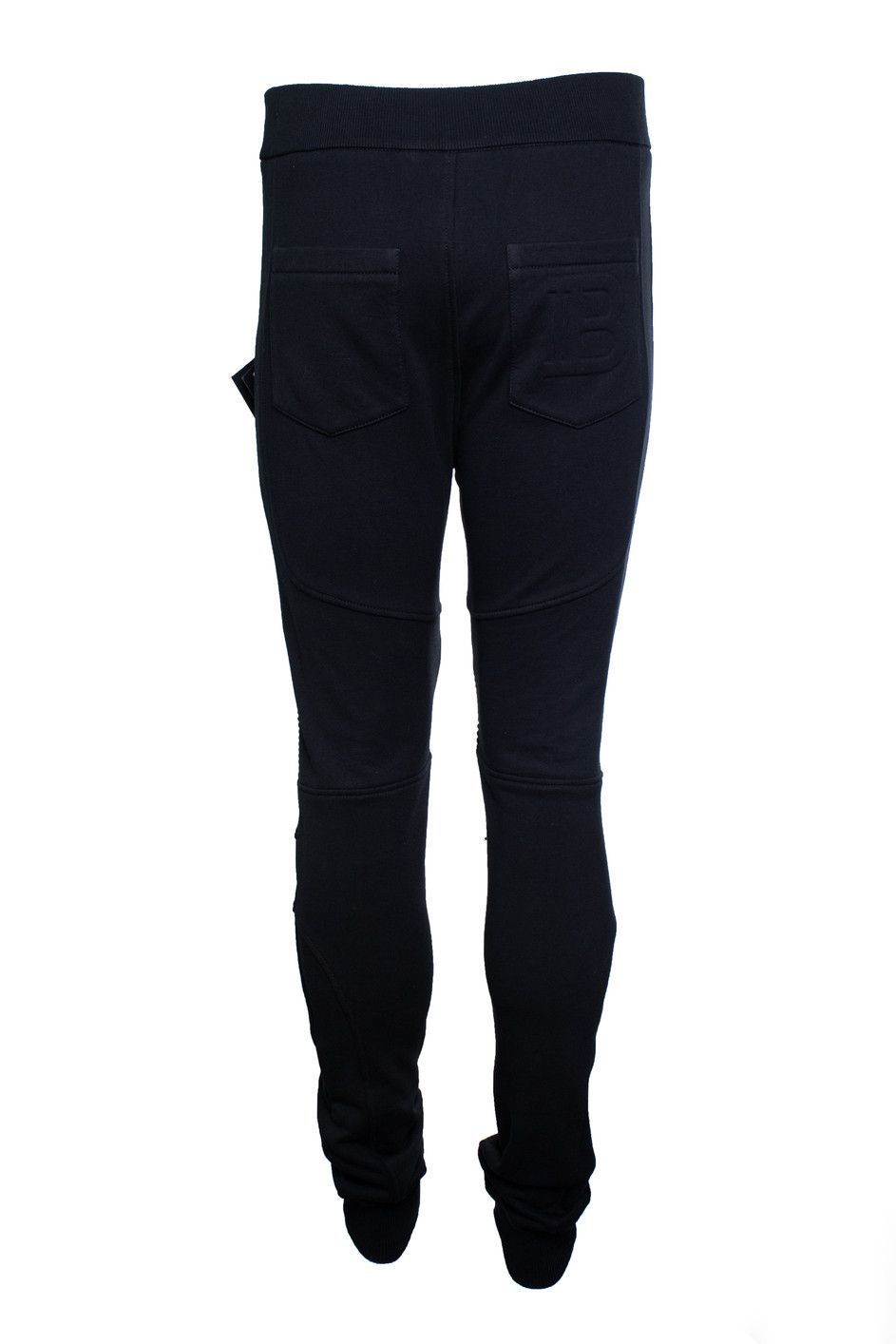 Balmain Balmain, black ribbed joggers with embossed b Size US 32 / EU 48 - 3 Thumbnail