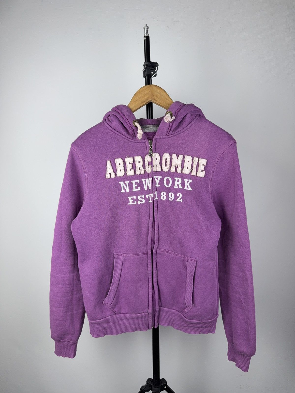Abercrombie & Fitch Vintage Y2K Abercrombie & Fitch Zip Hoodie New York Logo Size M / US 6-8 / IT 42-44 - 1 Thumbnail
