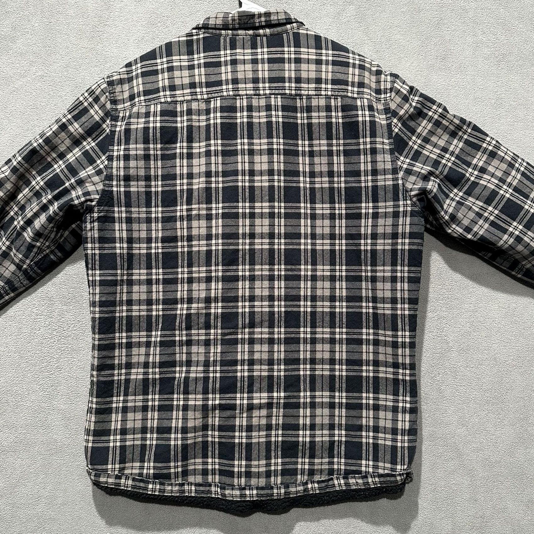 Quiksilver Quiksilver Shirt Mens Large Black Beige Plaid Flannel Button Up Size US L / EU 52-54 / 3 - 2 Thumbnail