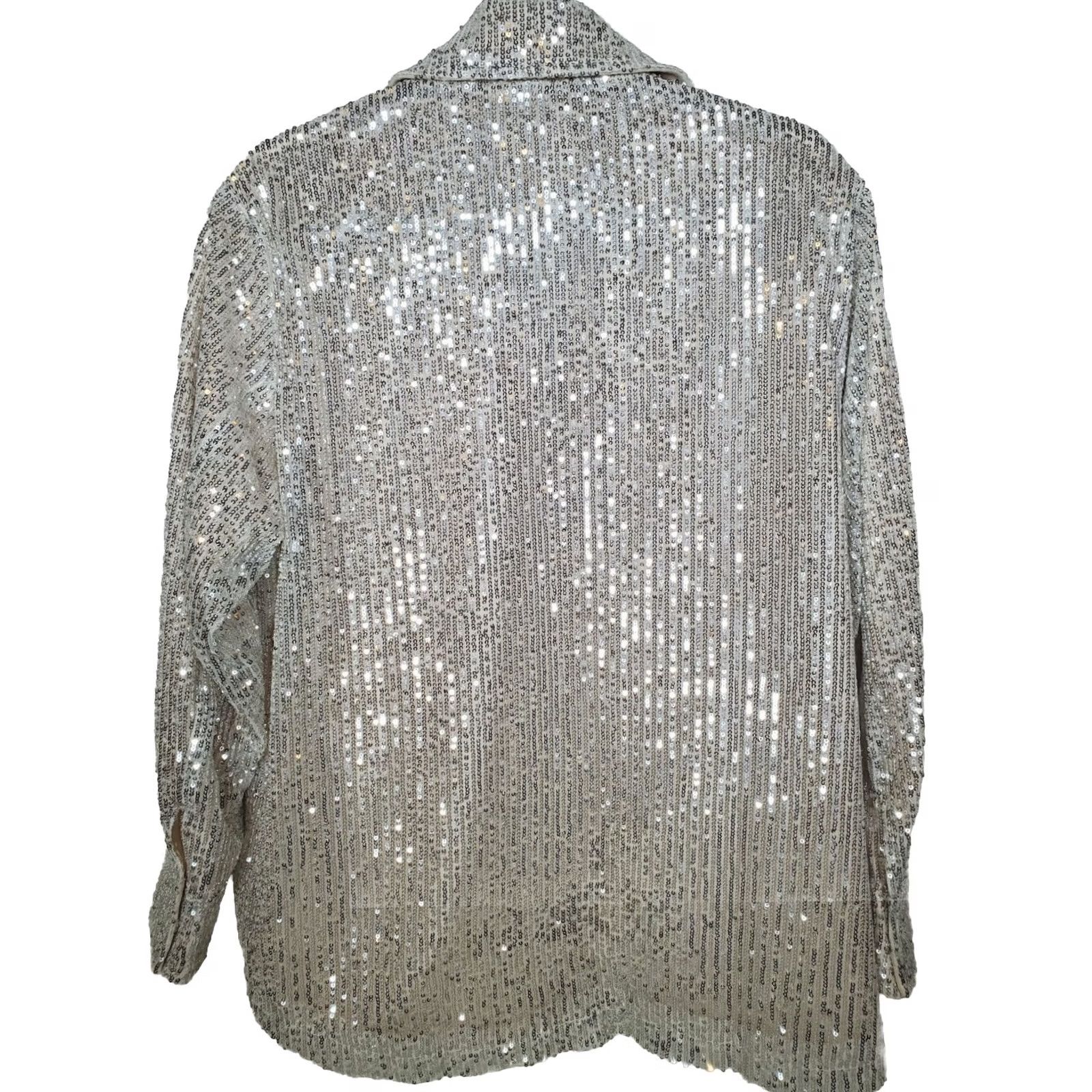 BB Dakota BB Dakota by Steve Madden Glitter Sweet Jacket All-Over Sequins Womens Size S Size S / US 4 / IT 40 - 7 Thumbnail