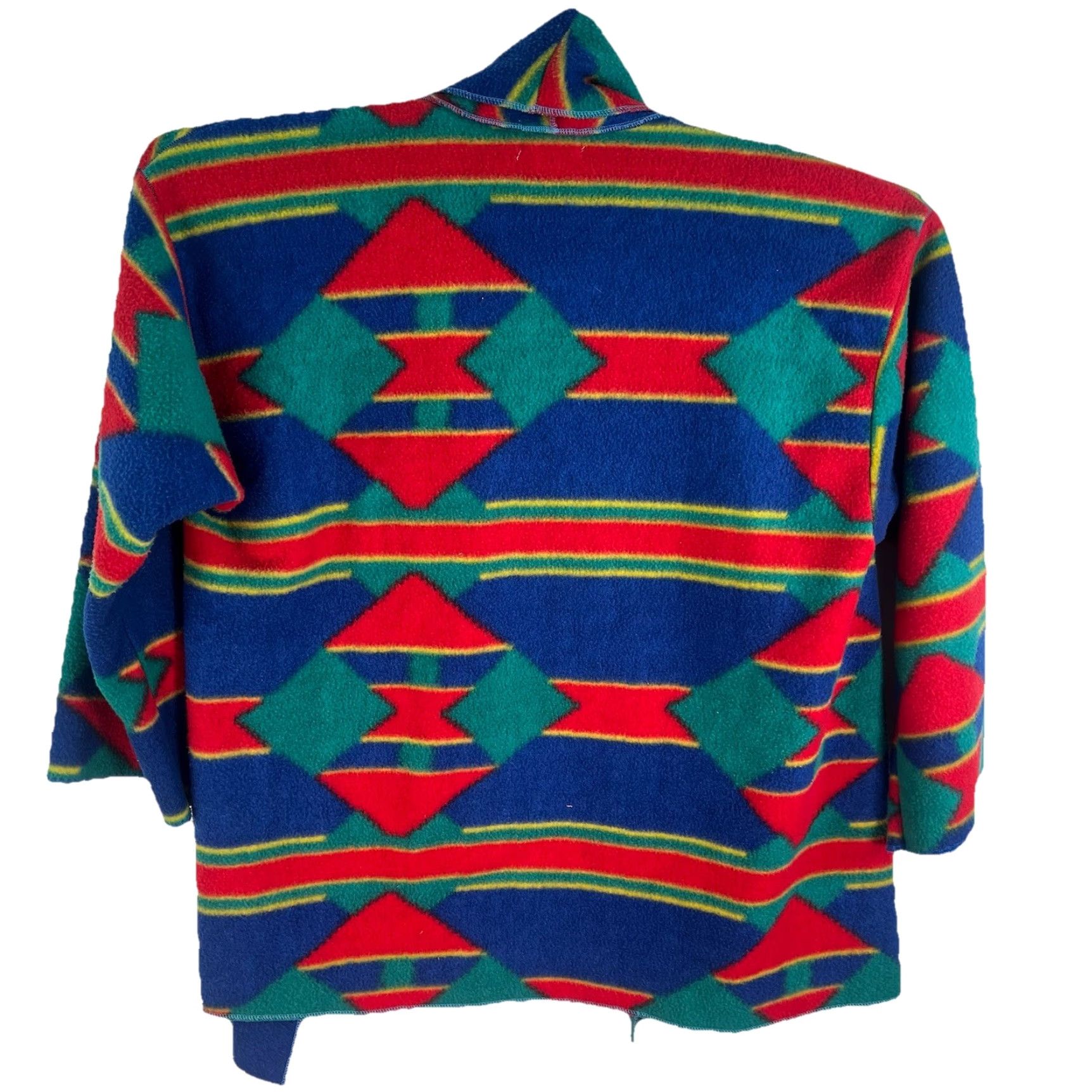 Simons VINTAGE Dora Faye Simmons Open Front Southwest Aztec Flannel Cardigan Womens XL Size XL / US 12-14 / IT 48-50 - 7 Thumbnail