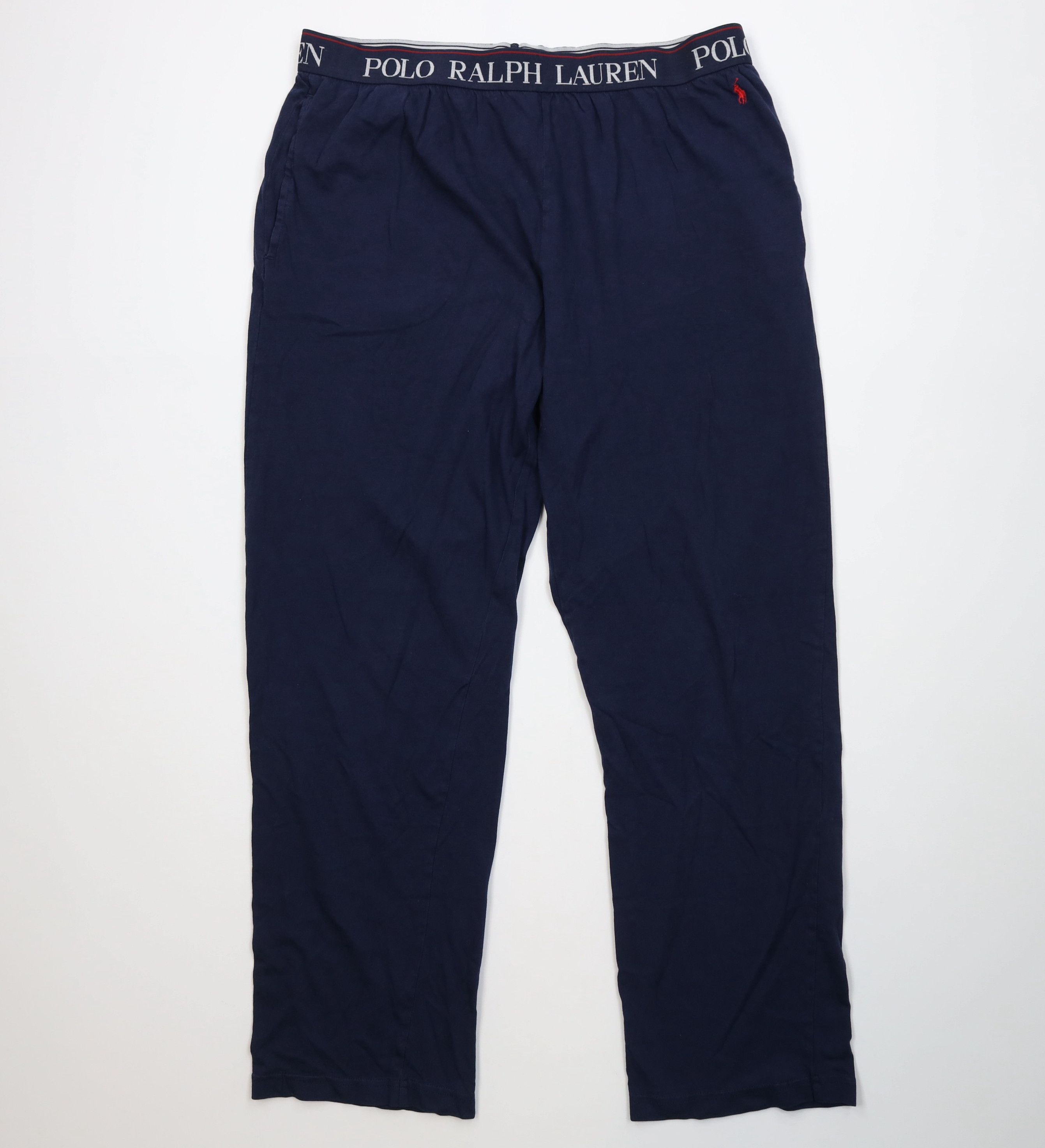 Polo Ralph Lauren Vintage Y2K Ralph Lauren Wide Leg Pajama Pants Navy Blue Size US 38 / EU 54 - 1 Thumbnail