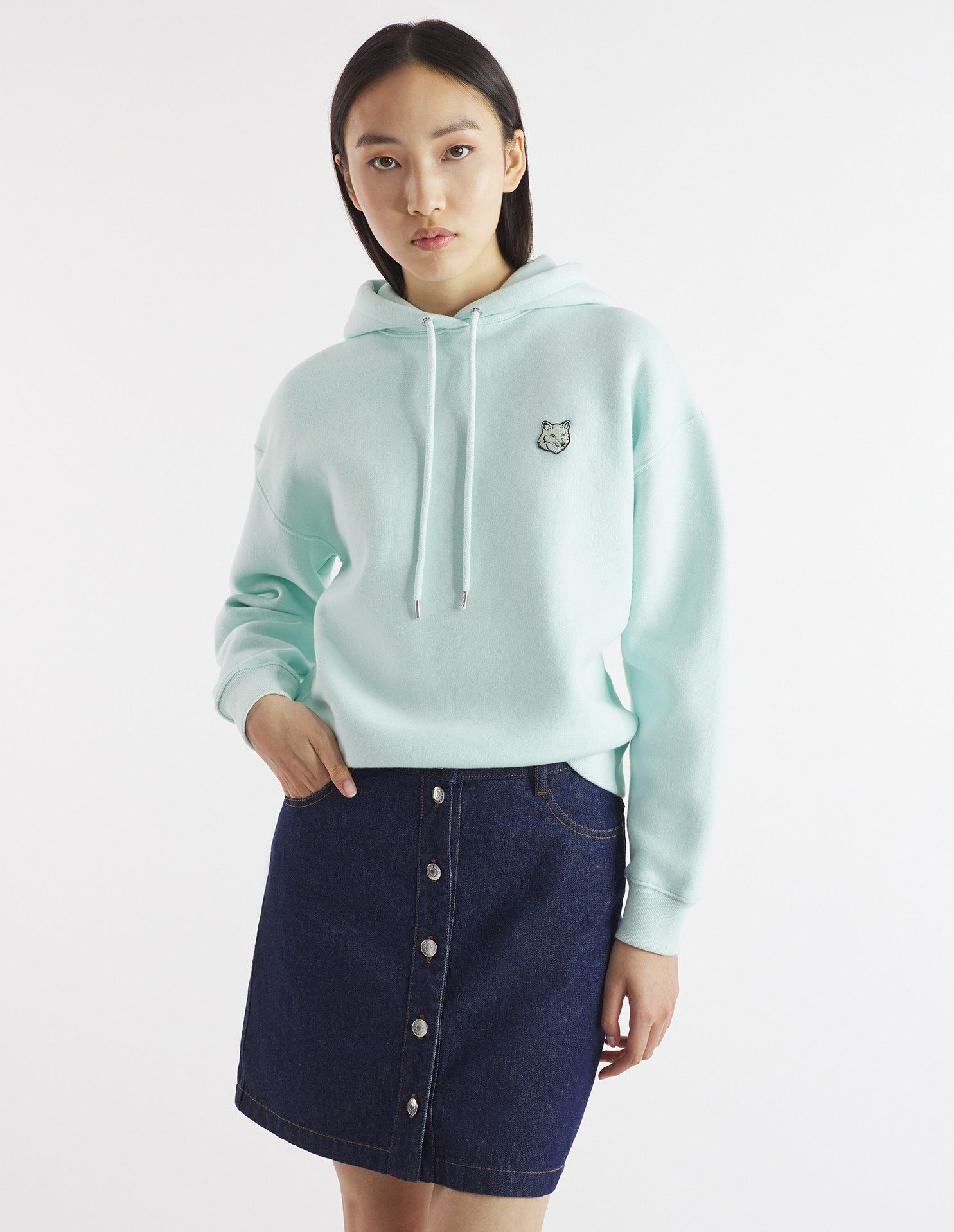 Maison Kitsune o1s22i1n1124 Bold Fox Head Comfort Fit Hoodie Size L / US 10 / IT 46 - 2 Thumbnail