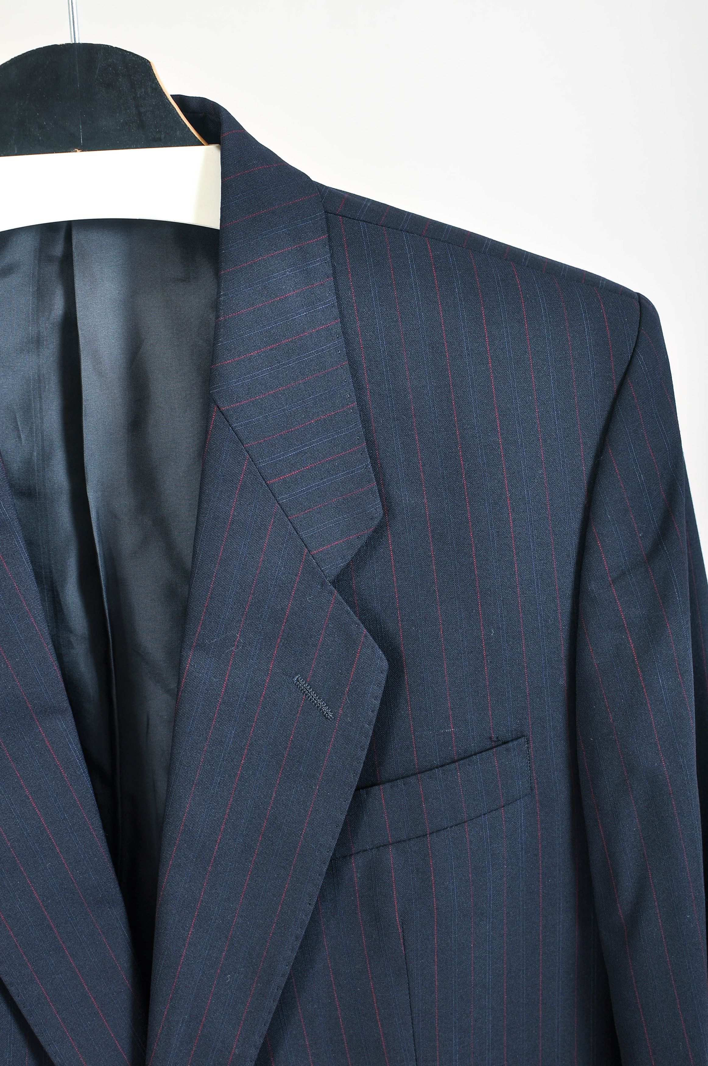 Other Dark blue, striped suit Size 44R - 2 Thumbnail