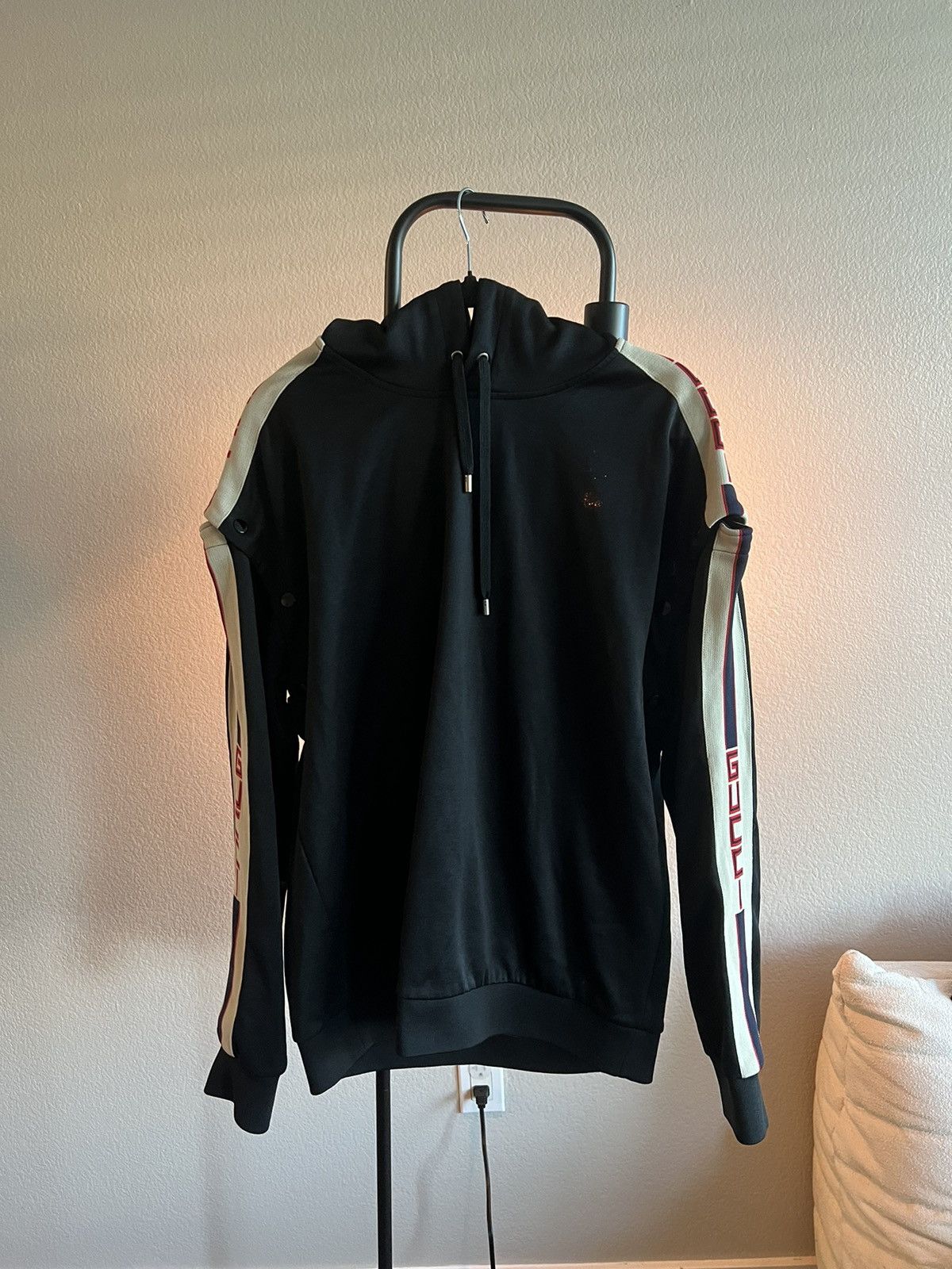 Gucci Gucci Logo Technical Stripe hoodie Size US M / EU 48-50 / 2 - 1 Thumbnail