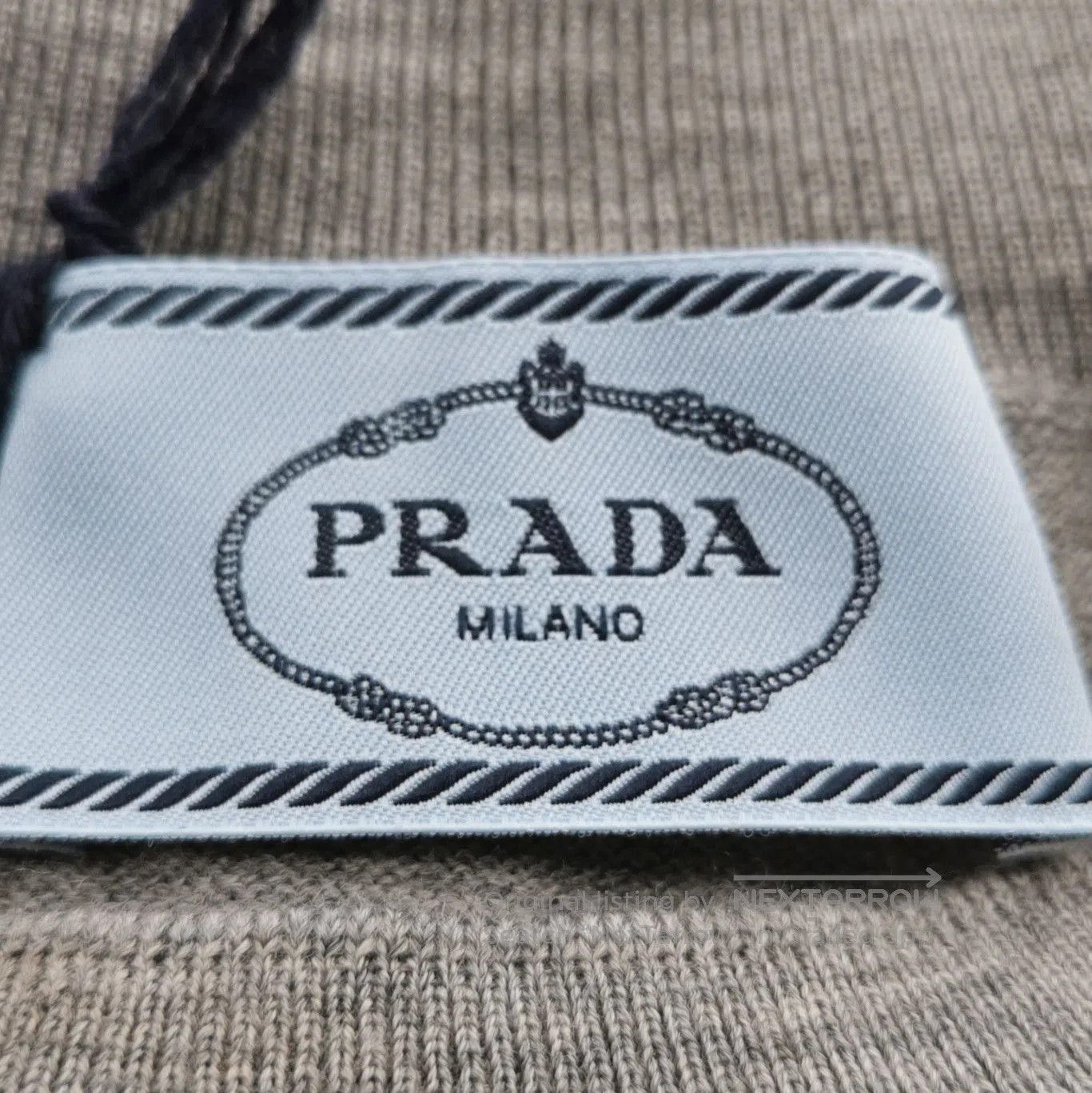 Prada Prada Gray Wool Sweater for Women . Size L / US 10 / IT 46 - 4 Thumbnail