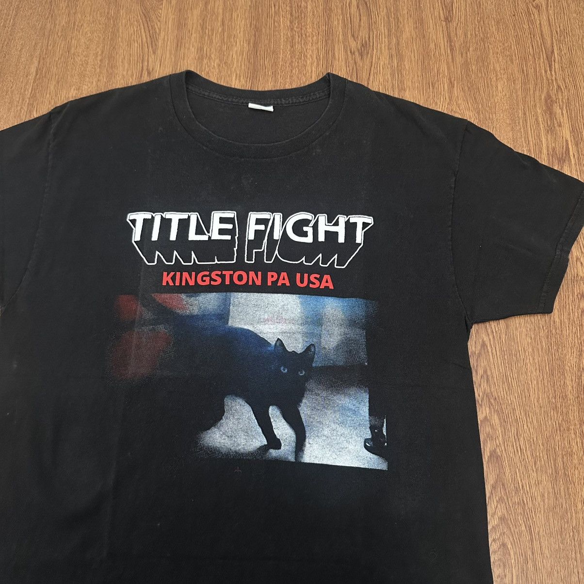 Vintage title fight kingston pa black cat tee Size US M / EU 48-50 / 2 - 2 Thumbnail