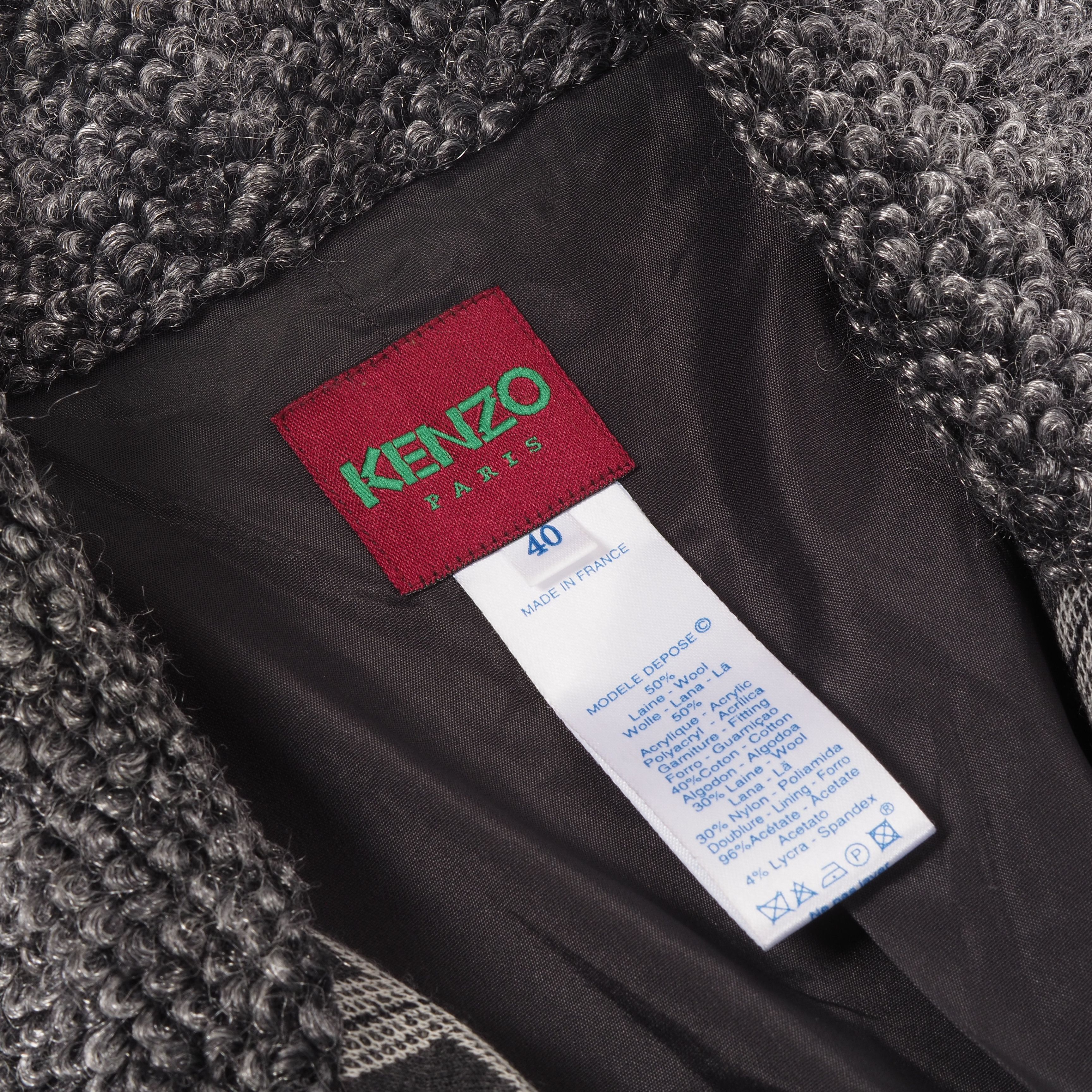 Kenzo Kenzo Paris Vintage Wool Plaid Double Breasted Jacket Size M / US 6-8 / IT 42-44 - 7 Thumbnail
