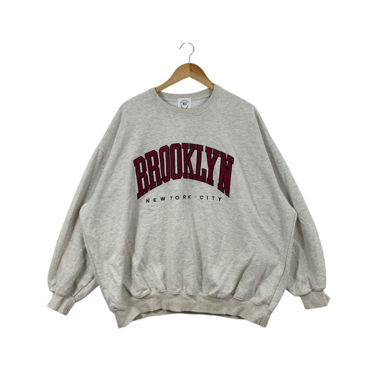 Vintage Vintage BROOKLYN NEW YORK CITY Boxy Baggy Sweatshirt Sweater Size US XXL / EU 58 / 5 - 1 Thumbnail