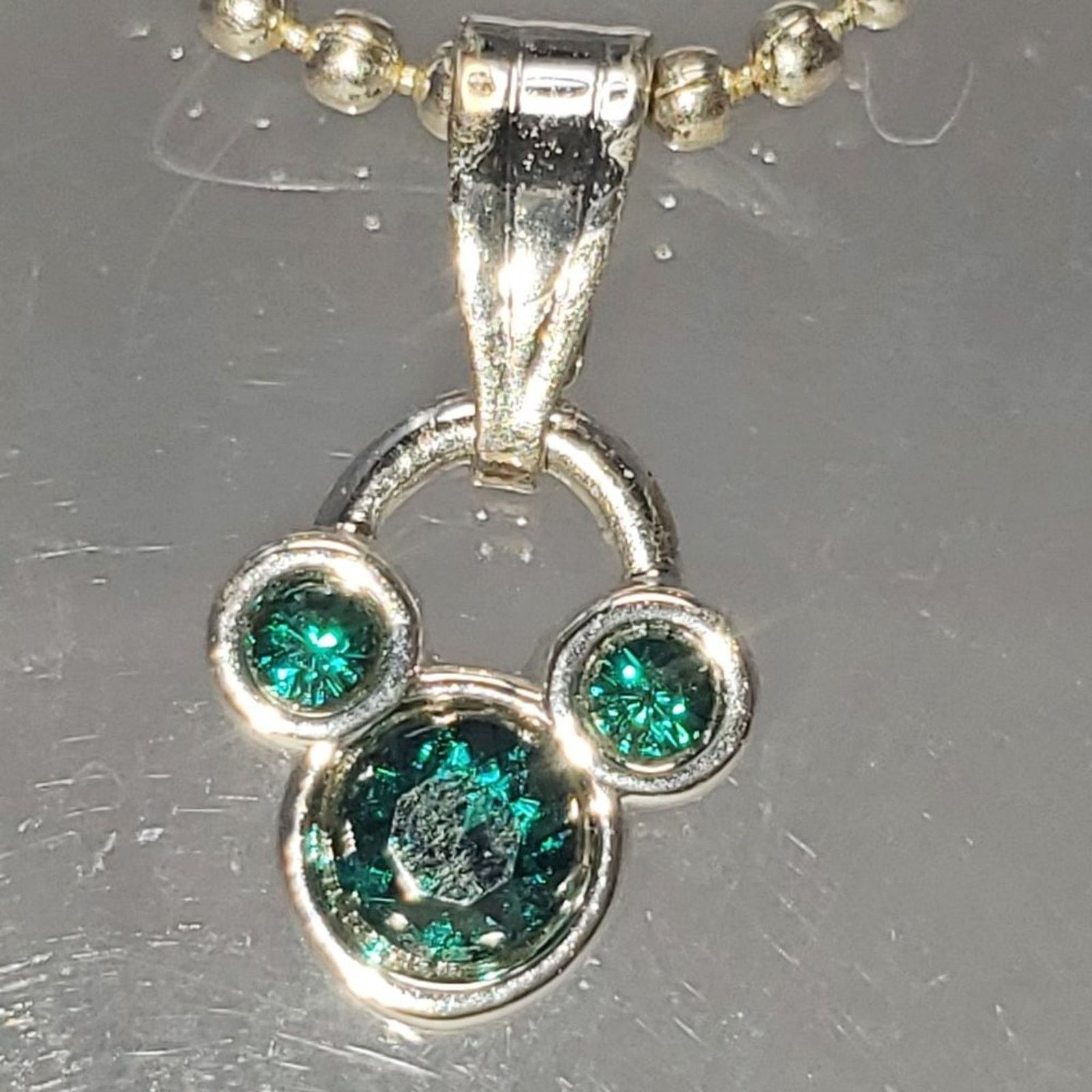 Disney Disney Mickey Mouse Blue/Green Gem Necklace Size ONE SIZE - 8 Thumbnail