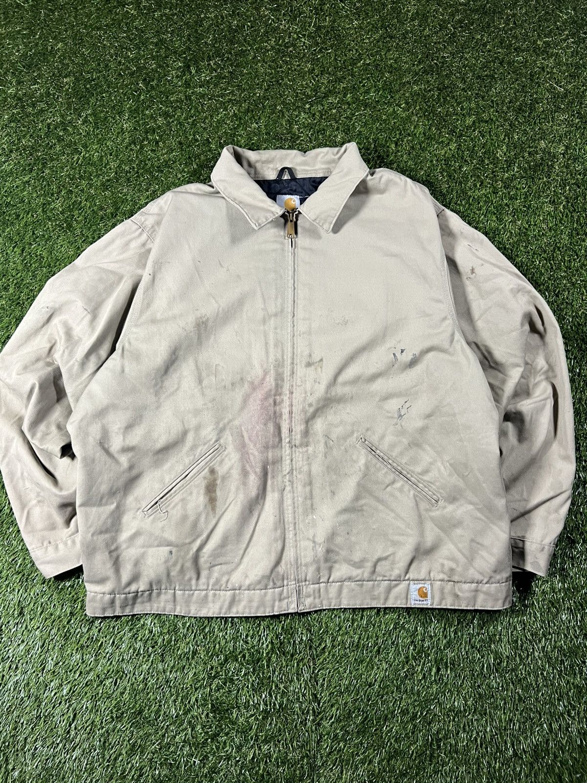 Carhartt Vintage 90s Carhartt Fall Distressed Boxy Detroit Jacket Size US XXL / EU 58 / 5 - 1 Thumbnail