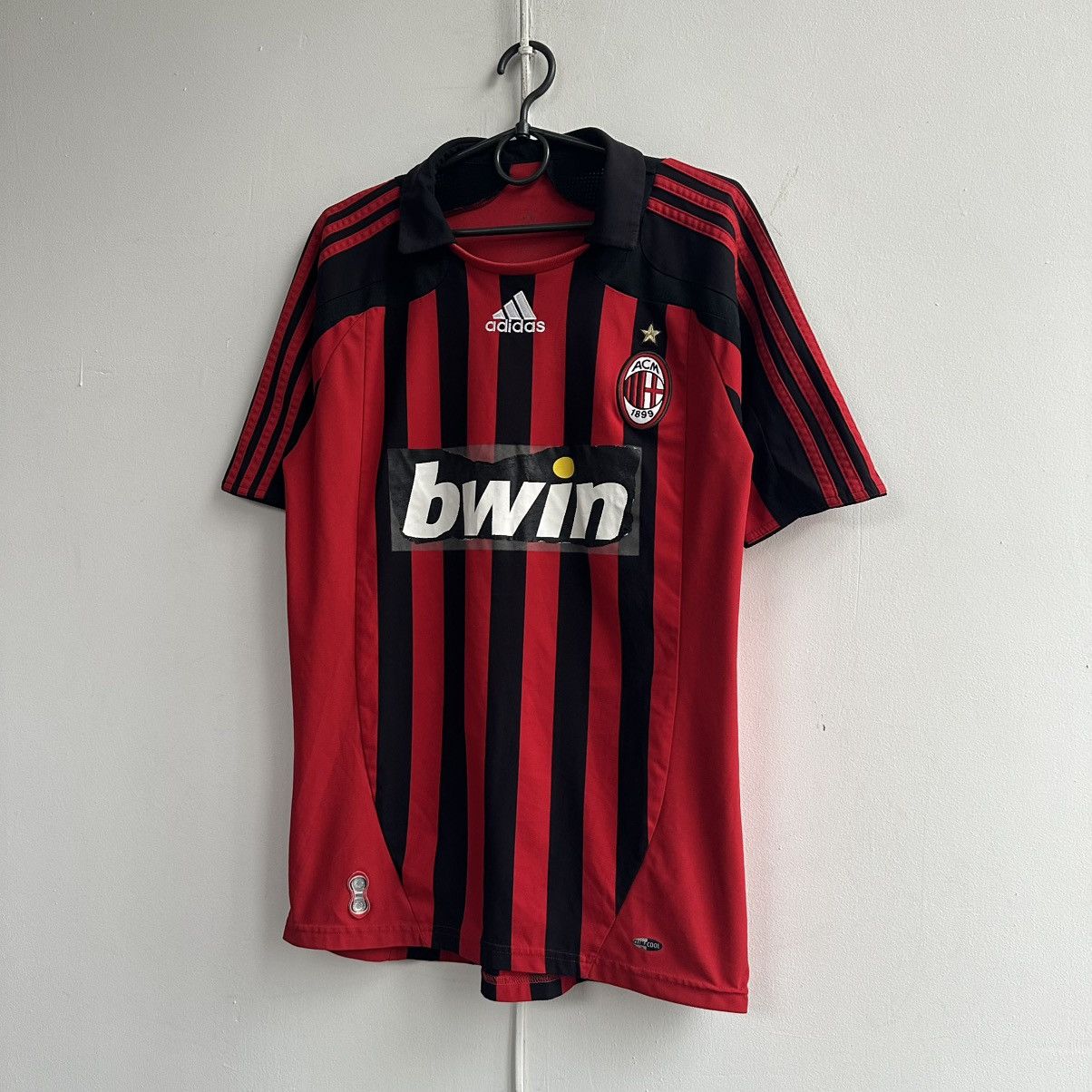 Adidas 2007-2008 ACM Milan adidas bwin jersey vintage Size US S / EU 44-46 / 1 - 2 Thumbnail