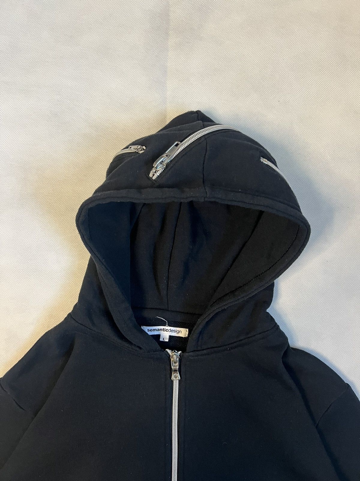 semanticdesign Semantic Design Multi Zipper Gothic Punk Style Hoodie Size US M / EU 48-50 / 2 - 3 Thumbnail