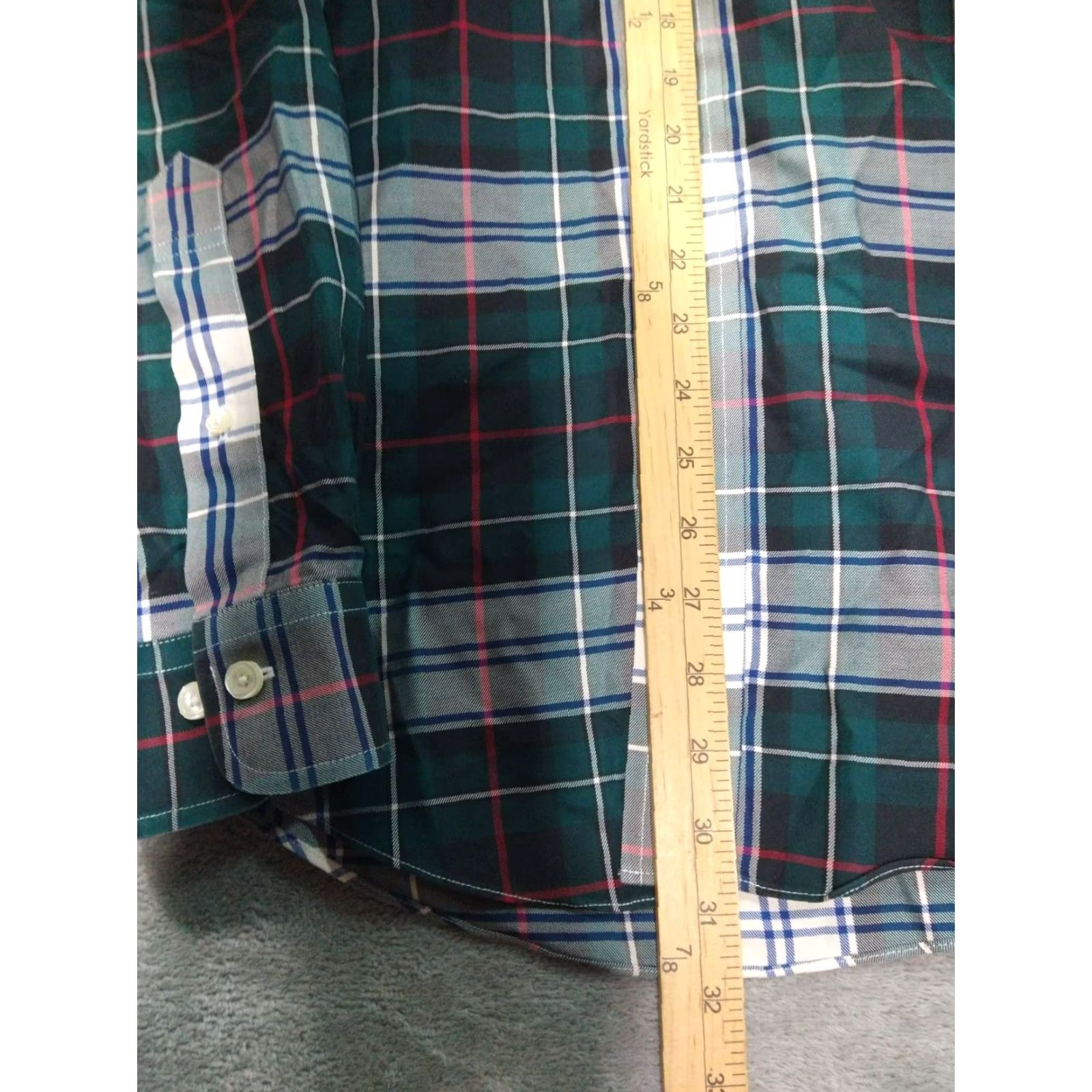 Brooks Brothers Brooks Brothers Non-Iron Long Sleeve Button-Up Shirt Mens Large Green Plaid Classic 346 Size US L / EU 52-54 / 3 - 4 Thumbnail