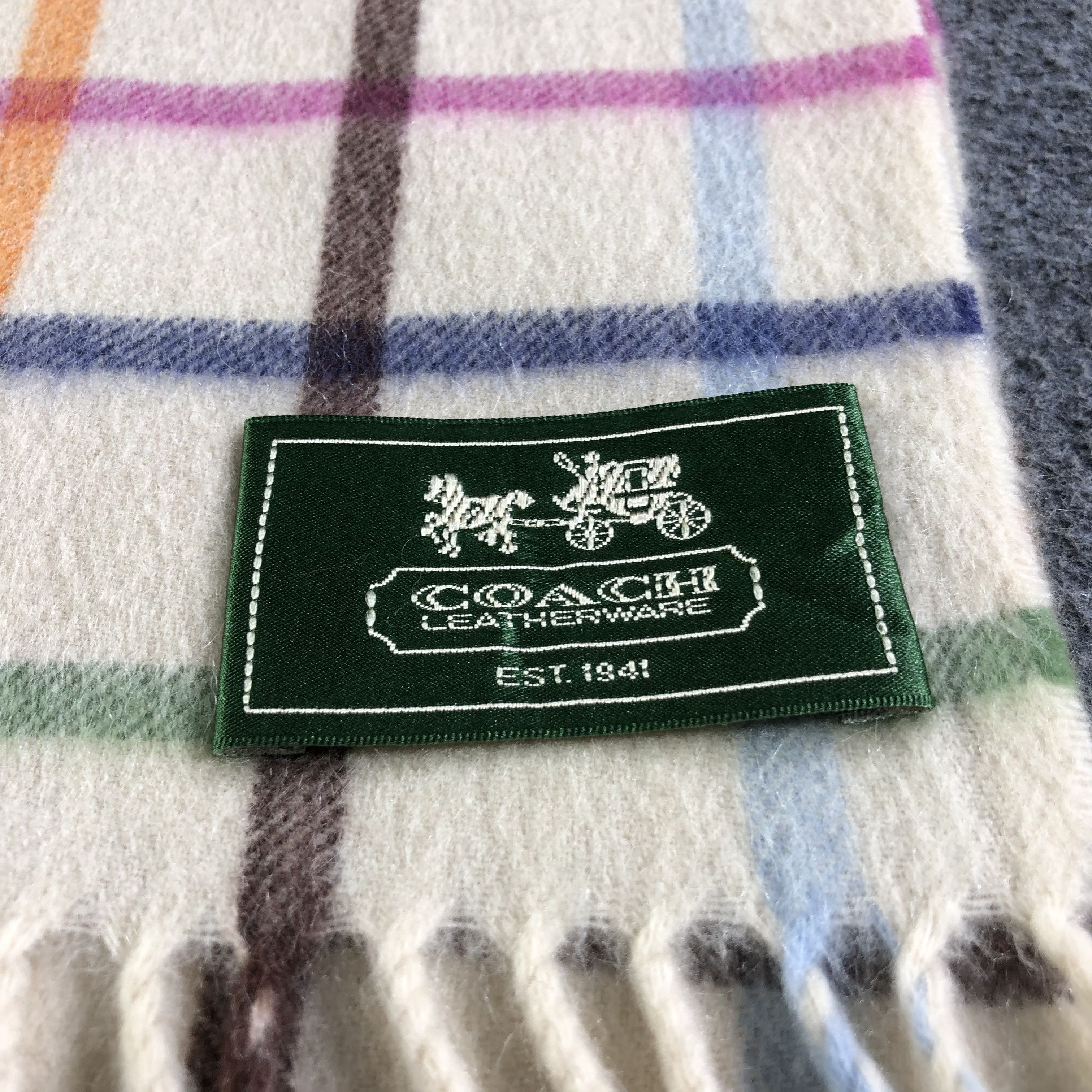 Coach Coach Cashmere Scarf Muffler Neckwear V2525 Size ONE SIZE - 4 Thumbnail