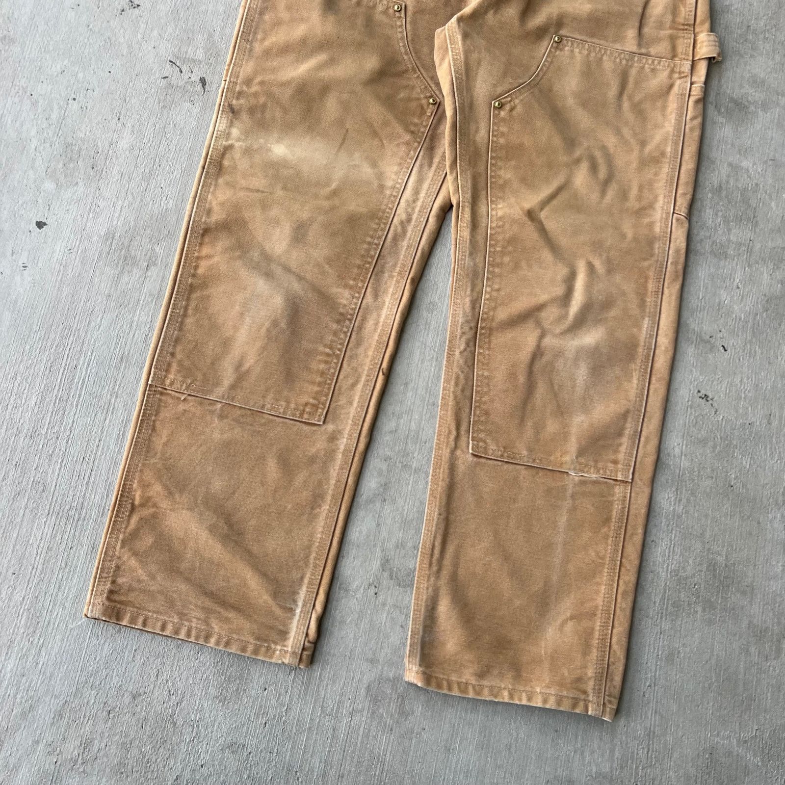 Carhartt × Vintage Carhartt brown double knee work wear carpenter pants Size US 34 / EU 50 - 3 Thumbnail