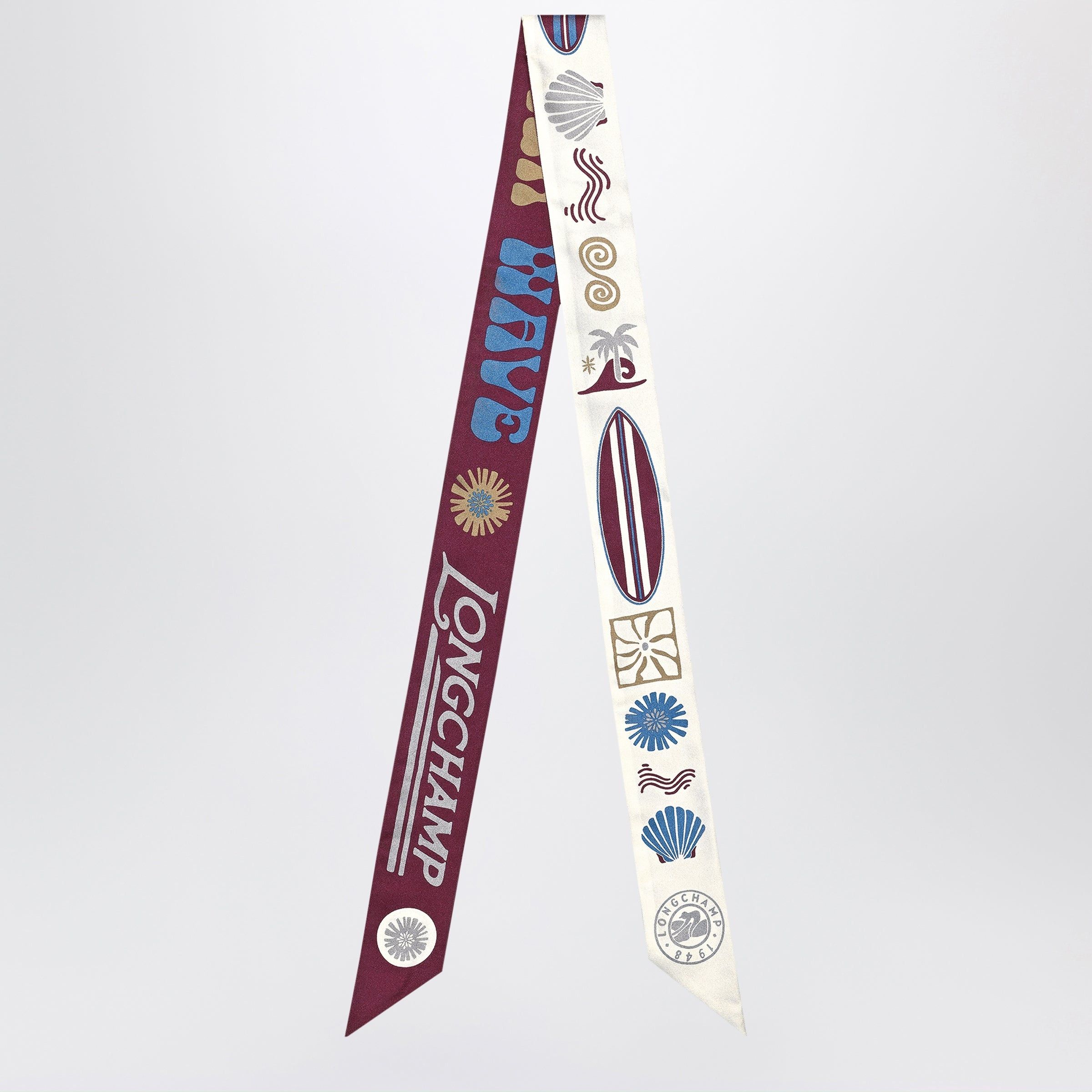 Longchamp Longchamp Catch The Parisian Wave Headband Burgundy Size ONE SIZE - 1 Preview