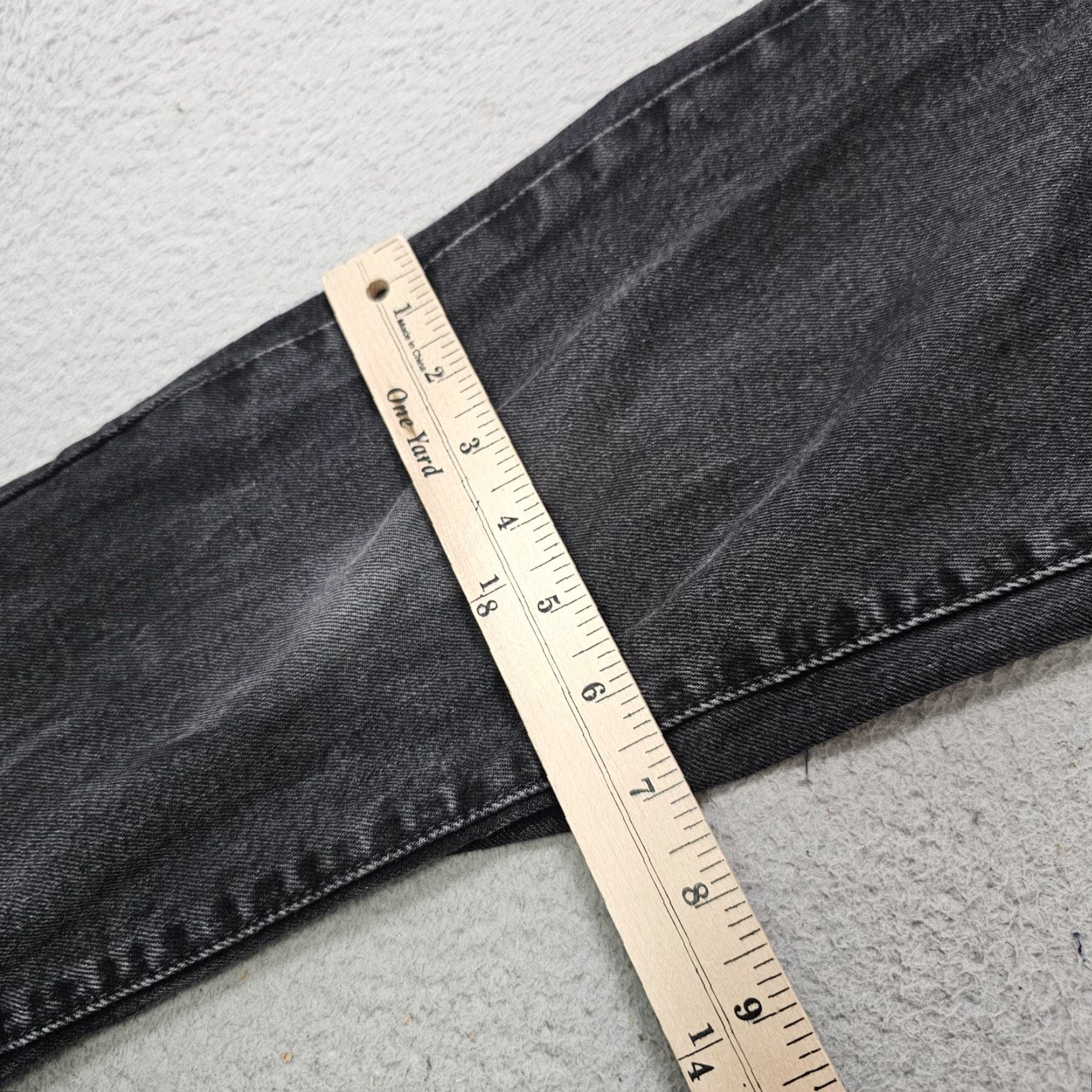 Levi's VINTAGE? No — Levis 511 Jeans Mens 30x29 (Tag 30x32) Charcoal Wash Slim Taper Stretch Denim Size US 30 / EU 46 - 6 Thumbnail