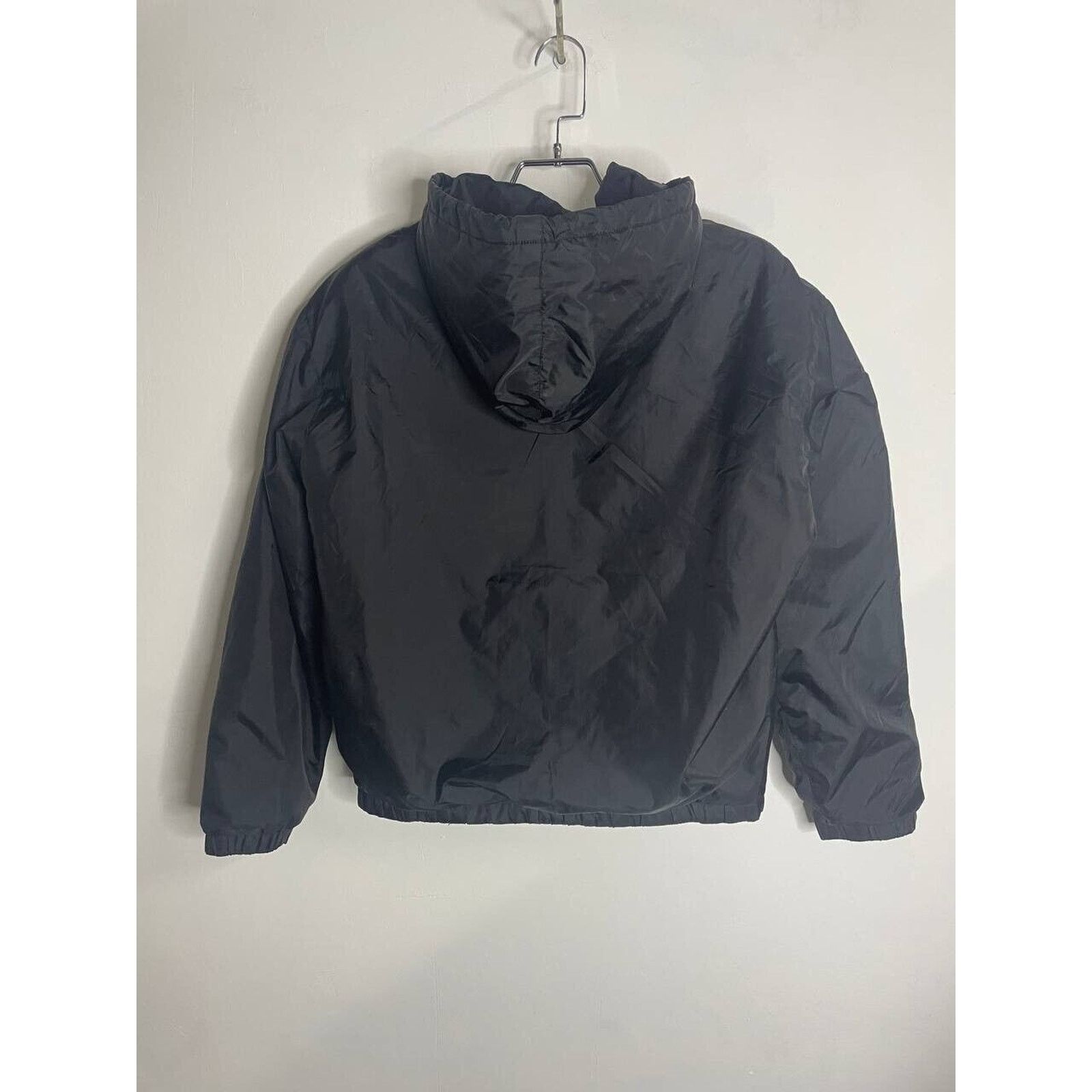 Vintage Vintage Fishbone Black Windbreaker Jacket Hooded Nylon Coat Size US L / EU 52-54 / 3 - 2 Thumbnail