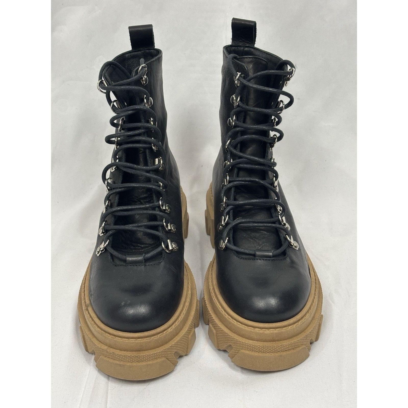 Sam Edelman Sam Edelman Women’s 5 Danika Black Leather Combat Boots Size US 5 / IT 35 - 3 Thumbnail