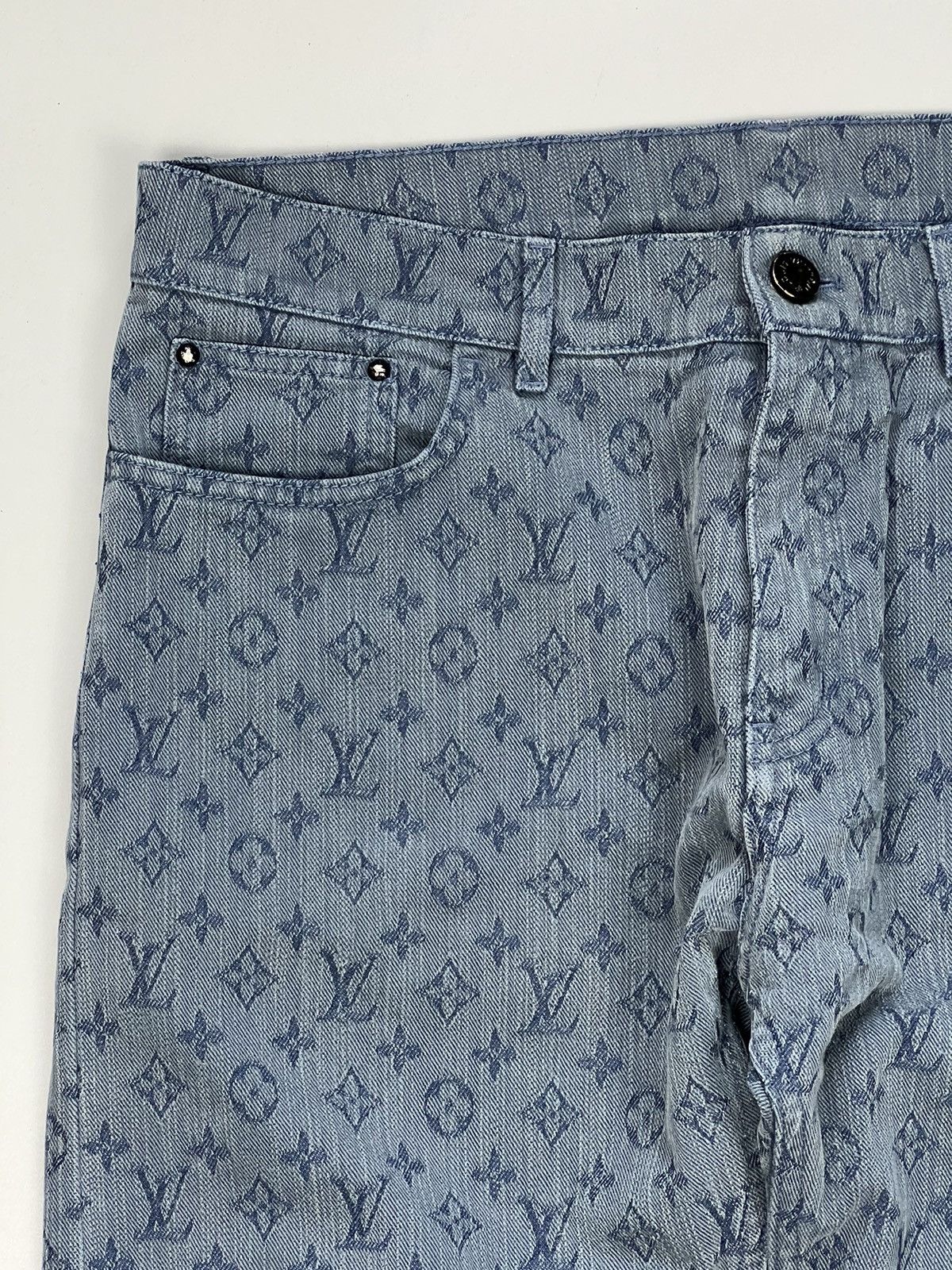 Louis Vuitton Louis Vuitton Virgil abloh Japan monogram slim fit jeans Size US 33 - 4 Thumbnail